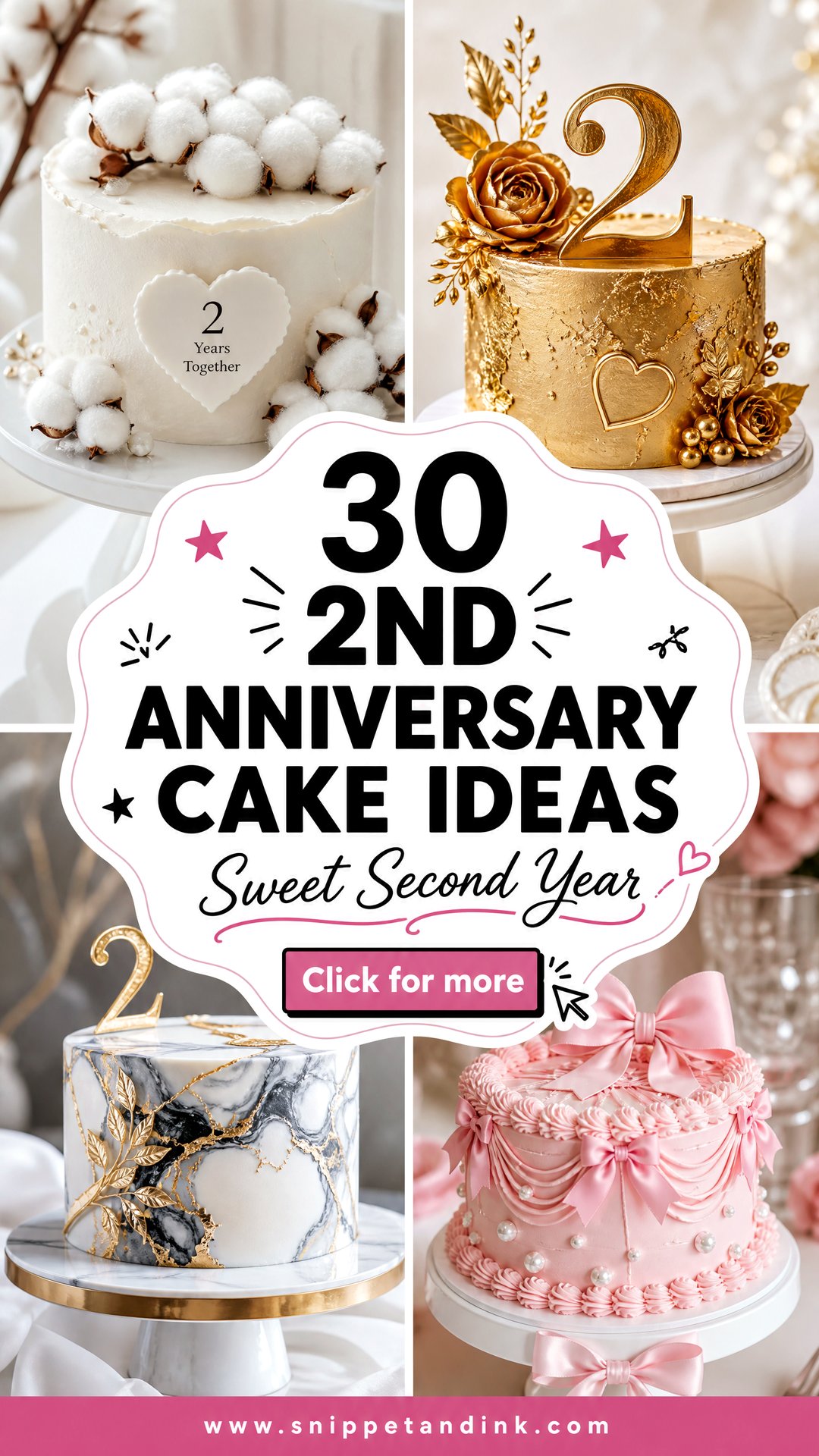 30 2nd Anniversary Cake Ideas for a Sweet Celebration - 30 2nd Anniversary Cake Ideas for a Sweet Celebration