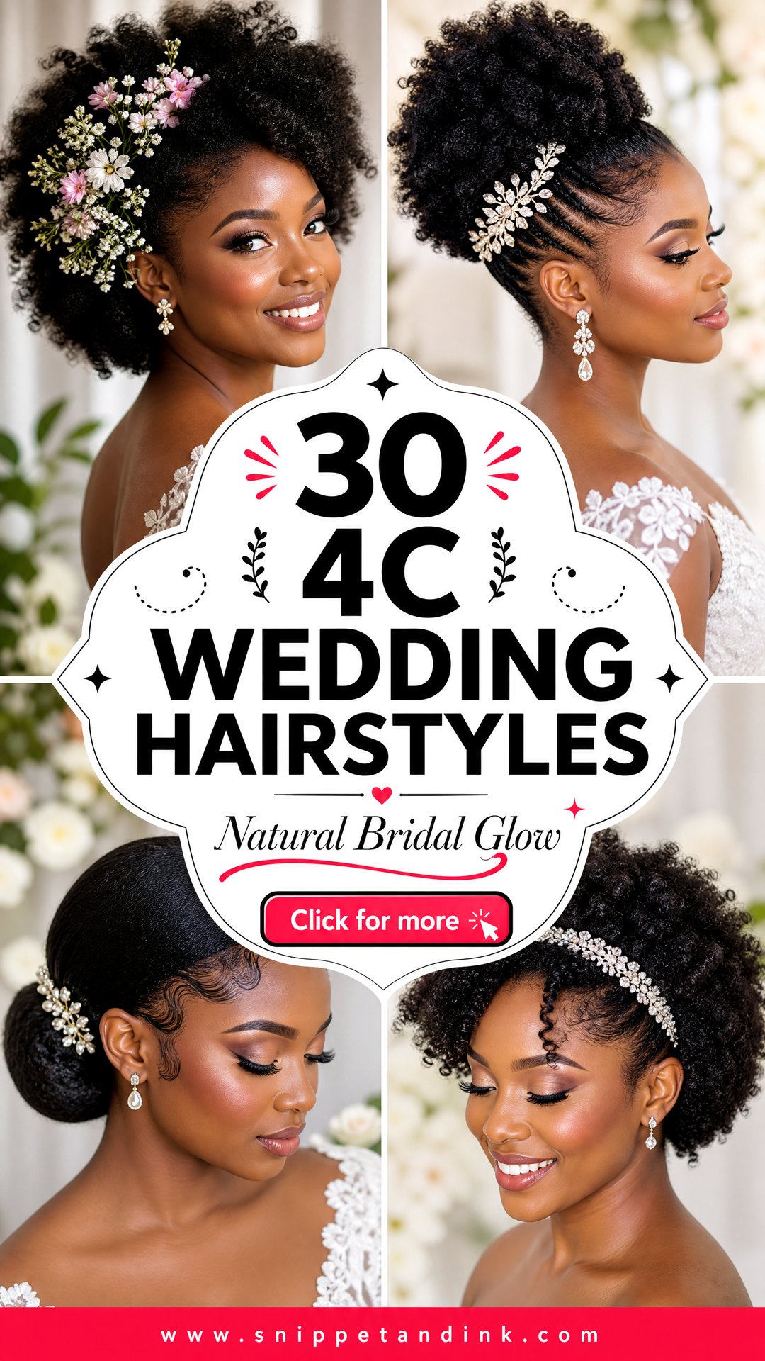 30 4c Wedding Hairstyles for Stunning Natural Brides Today - 30 4c Wedding Hairstyles for Stunning Natural Brides Today