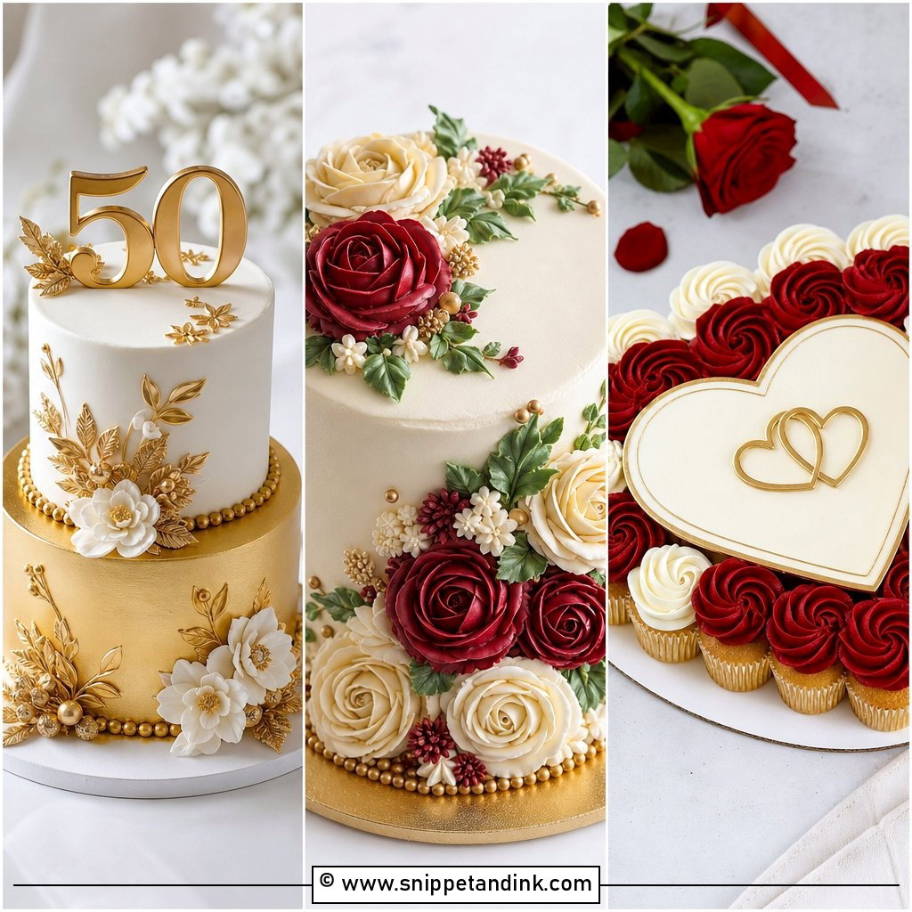 30 50th Anniversary Cakes for a Golden Celebration