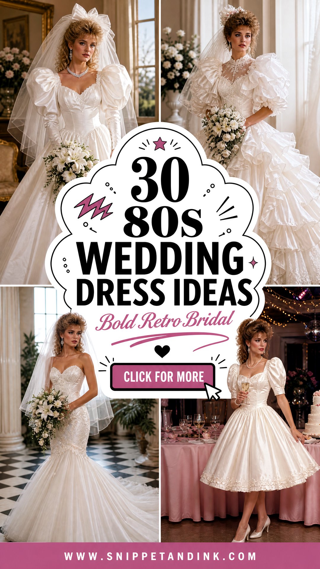 30 80s Wedding Dress Ideas for Bold Retro Bridal Style Now - 30 80s Wedding Dress Ideas for Bold Retro Bridal Style Now