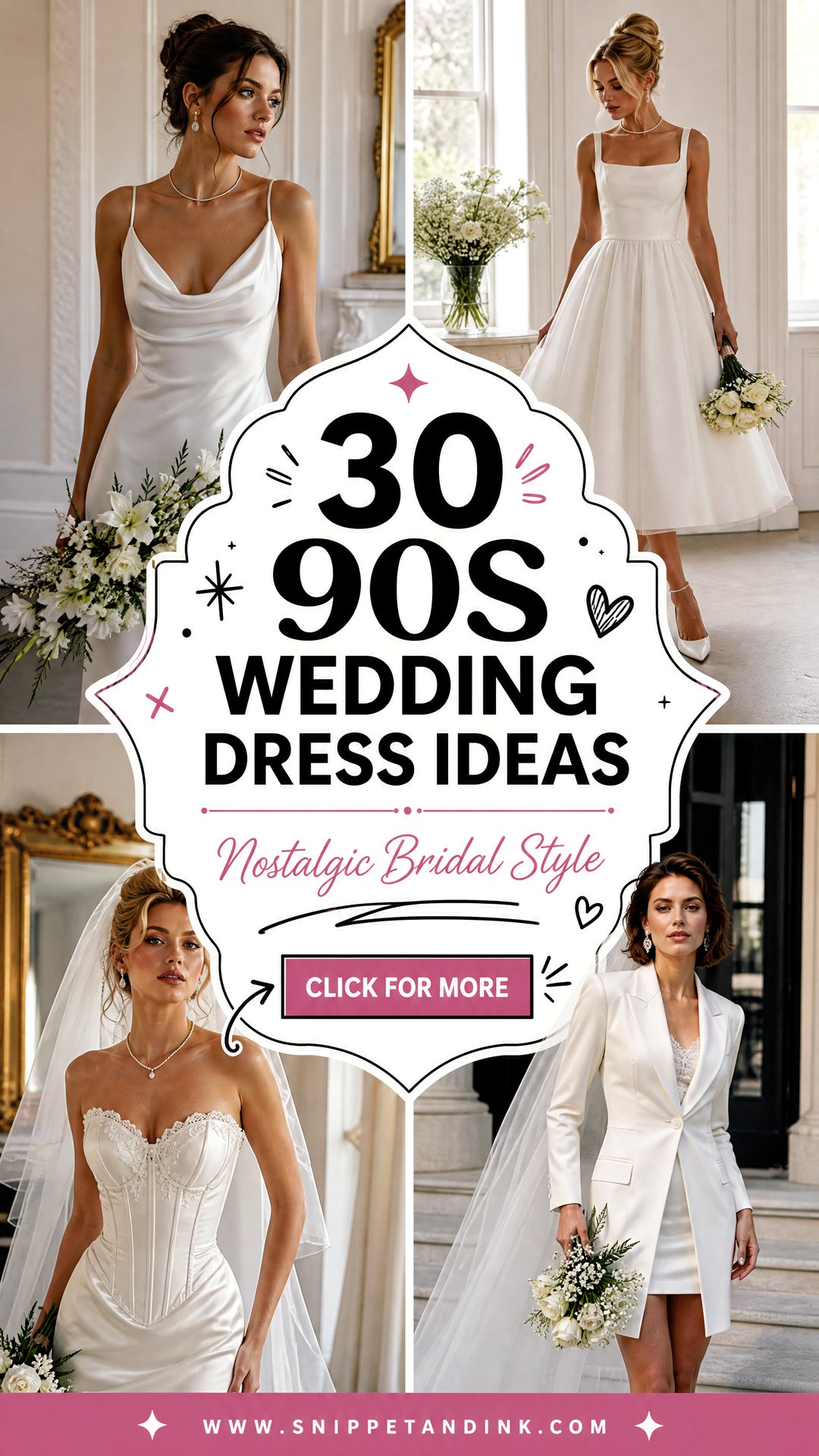 30 90s Wedding Dress Ideas for Nostalgic Bridal Style - 30 90s Wedding Dress Ideas for Nostalgic Bridal Style
