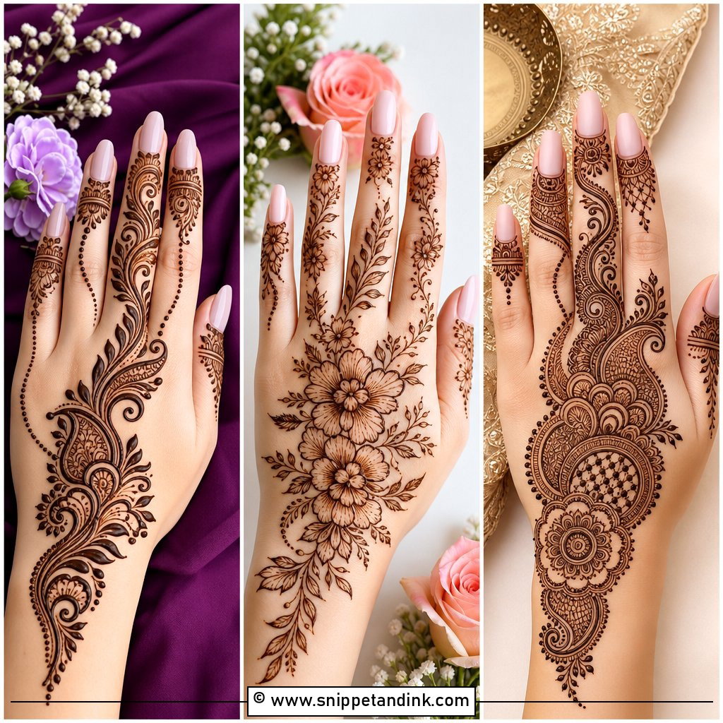 30 Aesthetic Back Hand Mehndi Designs for Modern Style