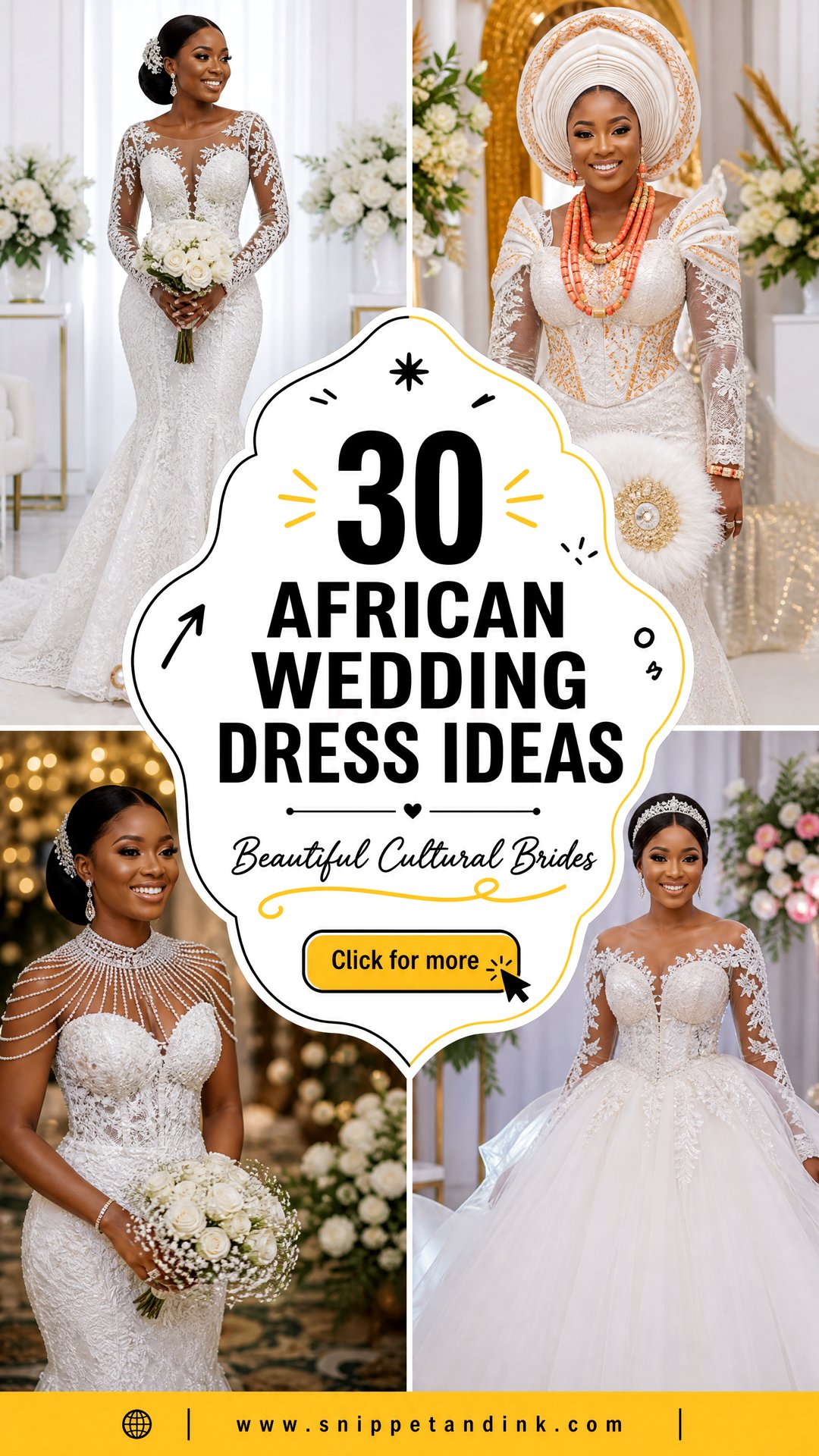 30 African Wedding Dress Ideas for Beautiful Cultural Brides - 30 African Wedding Dress Ideas for Beautiful Cultural Brides