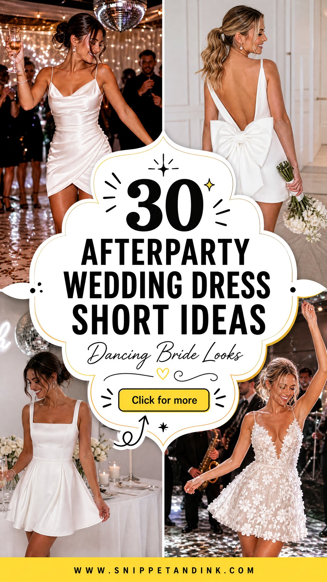 30 Afterparty Wedding Dress Short Ideas for Dancing Brides - 30 Afterparty Wedding Dress Short Ideas for Dancing Brides