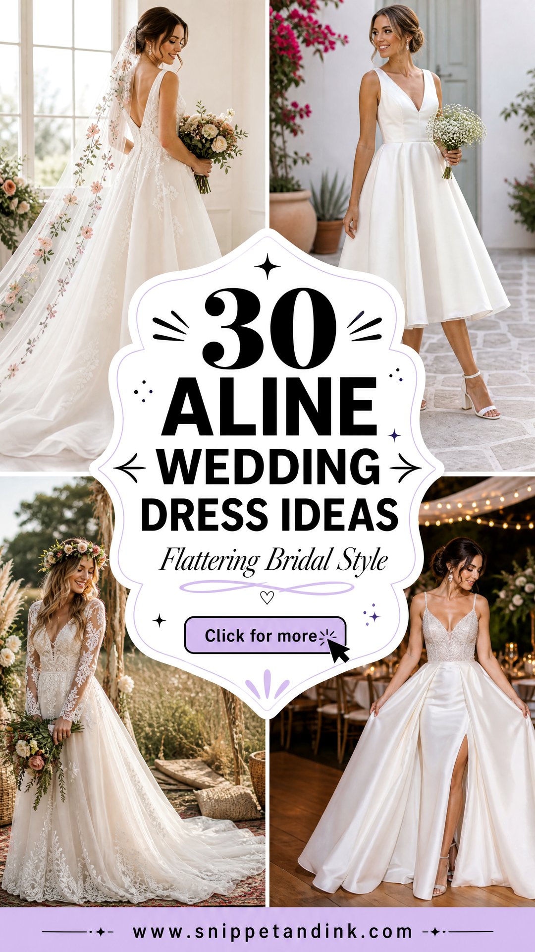 30 Aline Wedding Dress Ideas for Flattering Bridal Style - 30 Aline Wedding Dress Ideas for Flattering Bridal Style