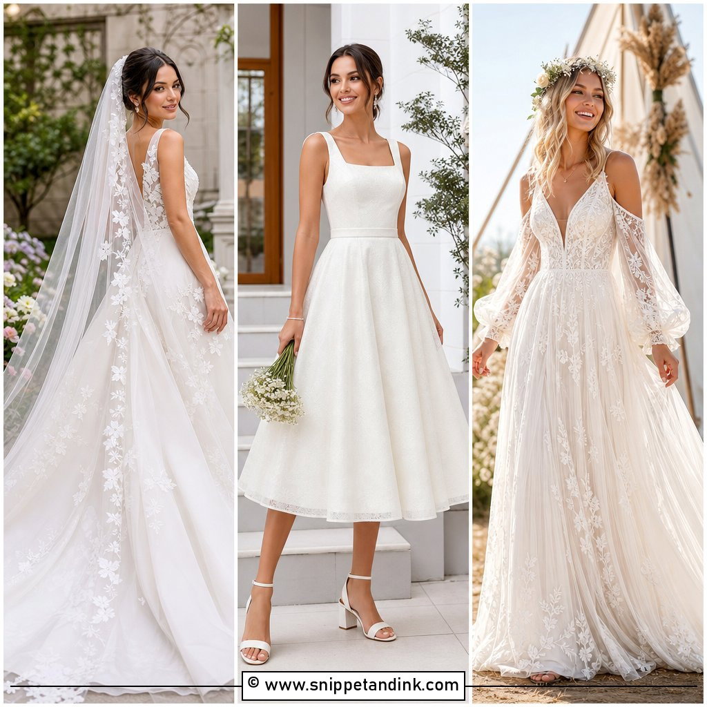 30 Aline Wedding Dress Ideas for Flattering Bridal Style