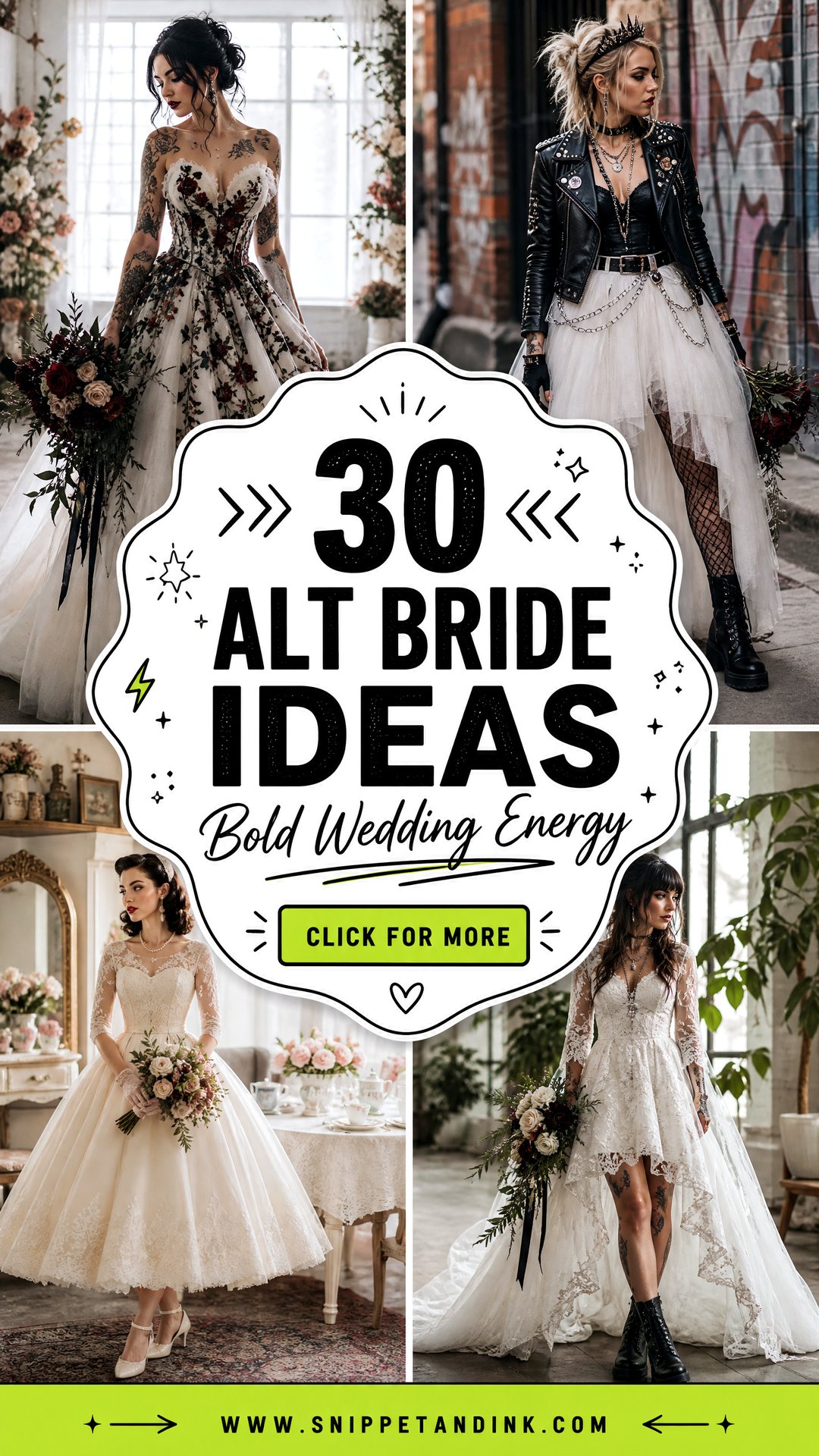 30 Alt Bride Ideas for Bold Nontraditional Weddings - 30 Alt Bride Ideas for Bold Nontraditional Weddings