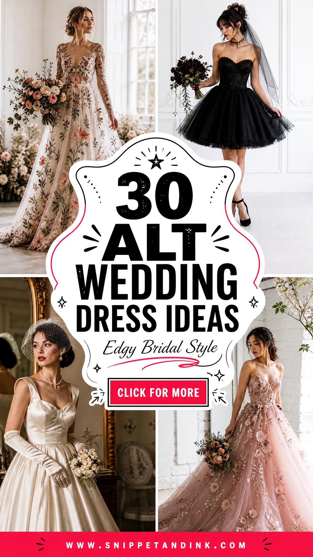 30 Alt Wedding Dress Ideas for Edgy Modern Brides - 30 Alt Wedding Dress Ideas for Edgy Modern Brides