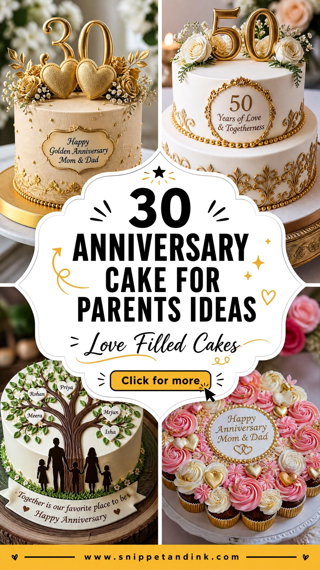 30 Anniversary Cake for Parents Ideas Full of Love - 30 Anniversary Cake for Parents Ideas Full of Love