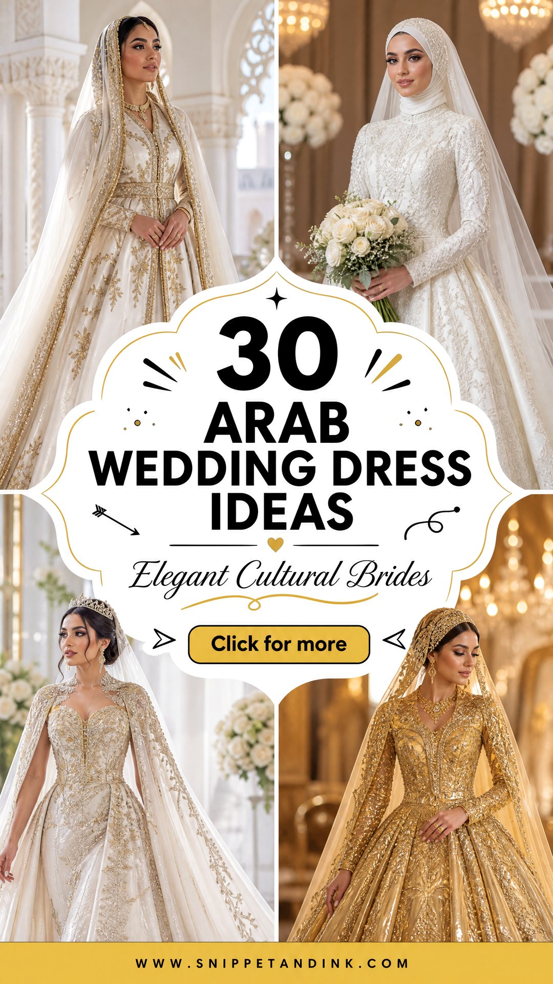 30 Arab Wedding Dress Ideas for Elegant Cultural Brides - 30 Arab Wedding Dress Ideas for Elegant Cultural Brides