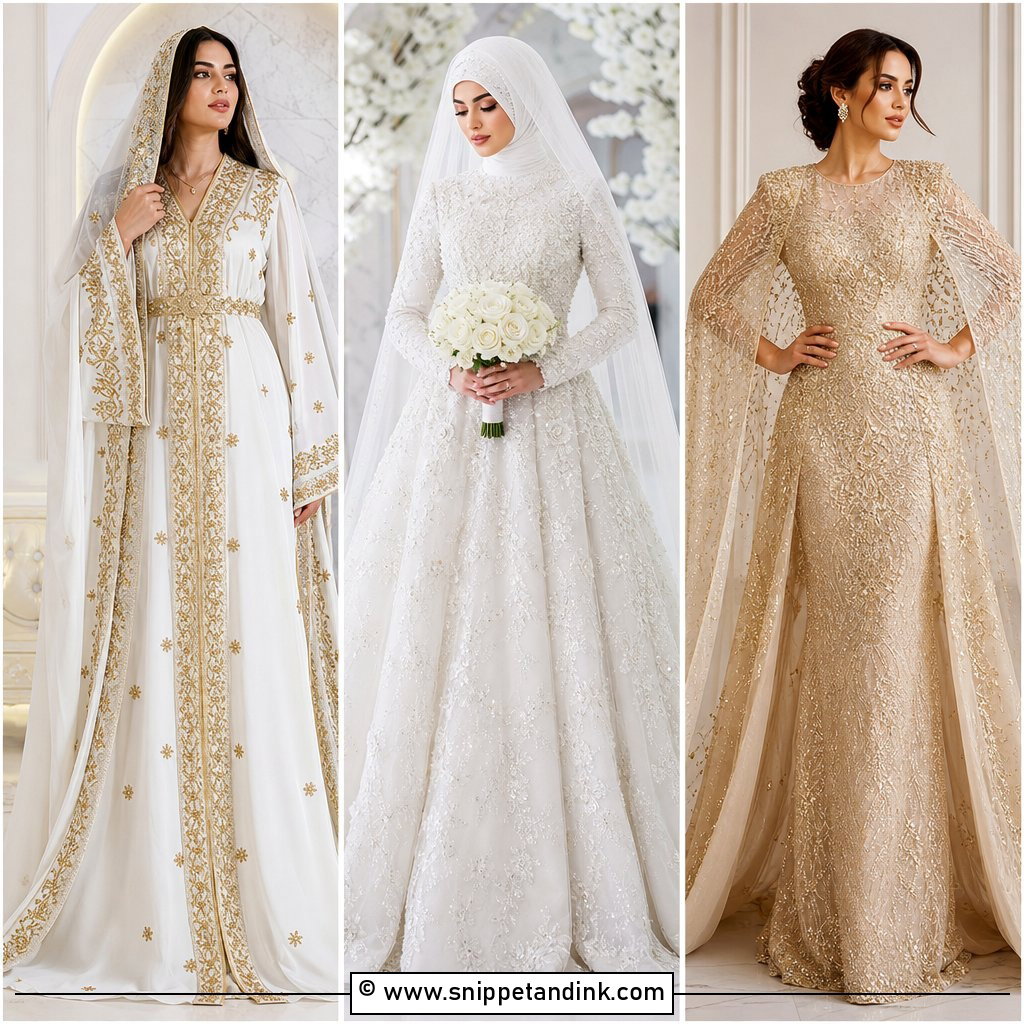 30 Arab Wedding Dress Ideas for Elegant Cultural Brides