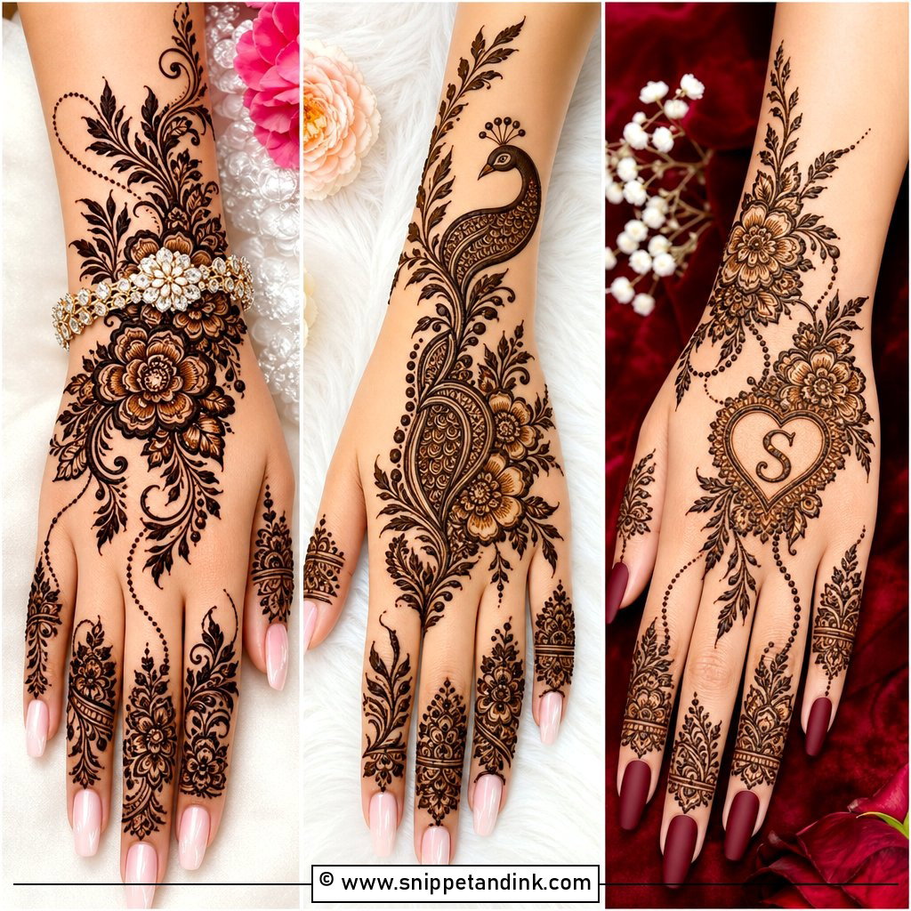 30 Arabic Bridal Mehndi Designs for Elegant Brides