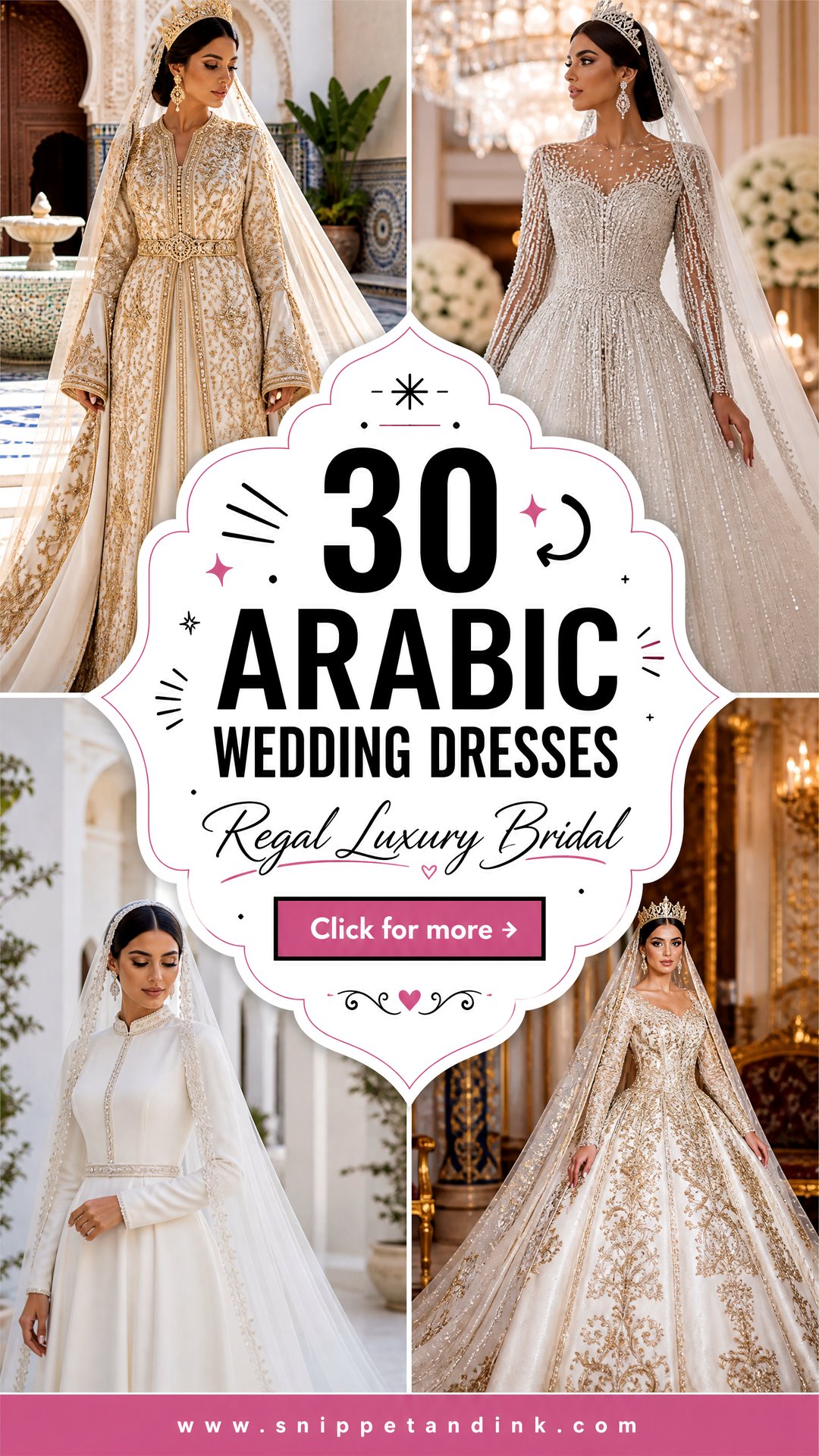 30 Arabic Wedding Dresses for Regal Luxury Bridal Style - 30 Arabic Wedding Dresses for Regal Luxury Bridal Style
