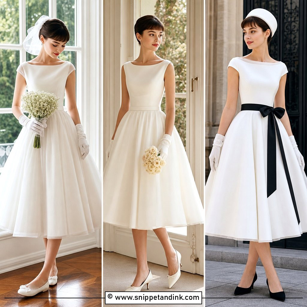 30 Audrey Hepburn Wedding Dress Ideas for Timeless Brides