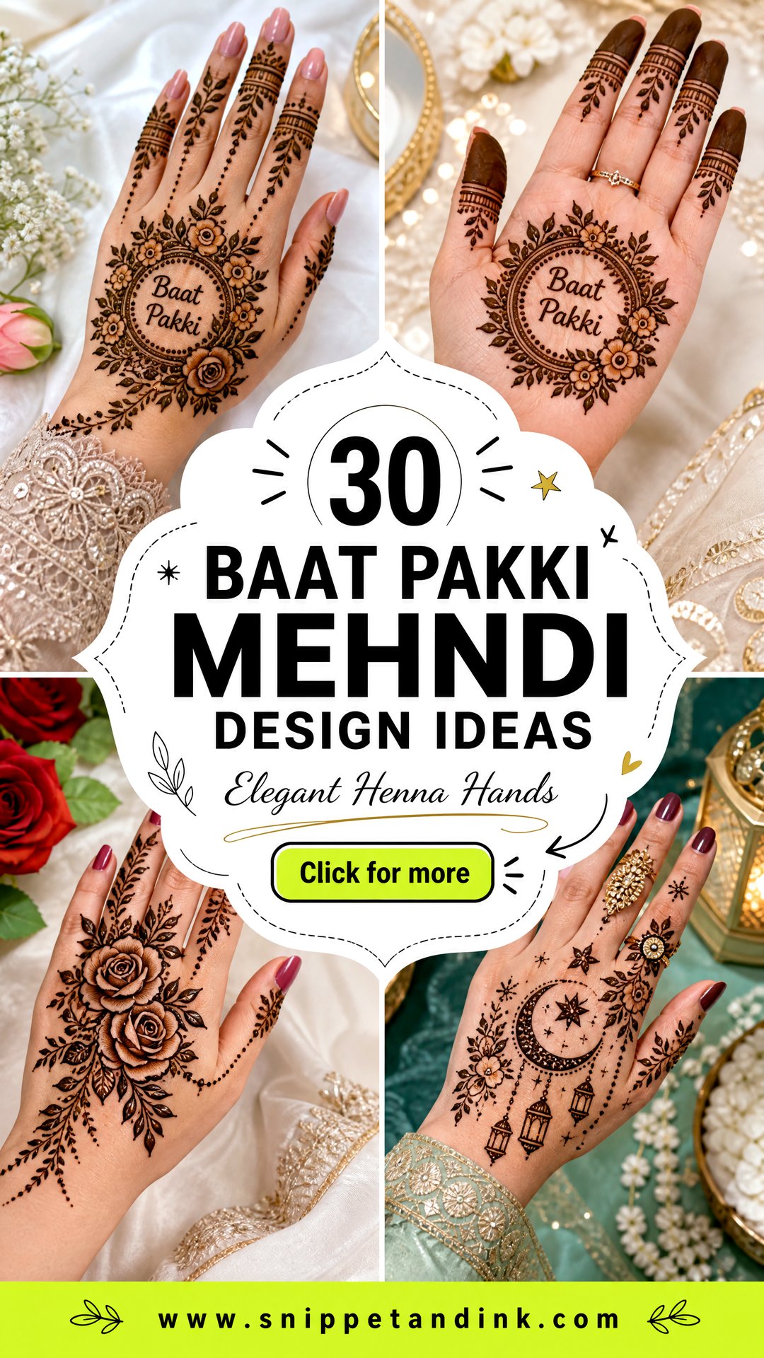30 Baat Pakki Mehndi Design Ideas for Elegant Hands - 30 Baat Pakki Mehndi Design Ideas for Elegant Hands