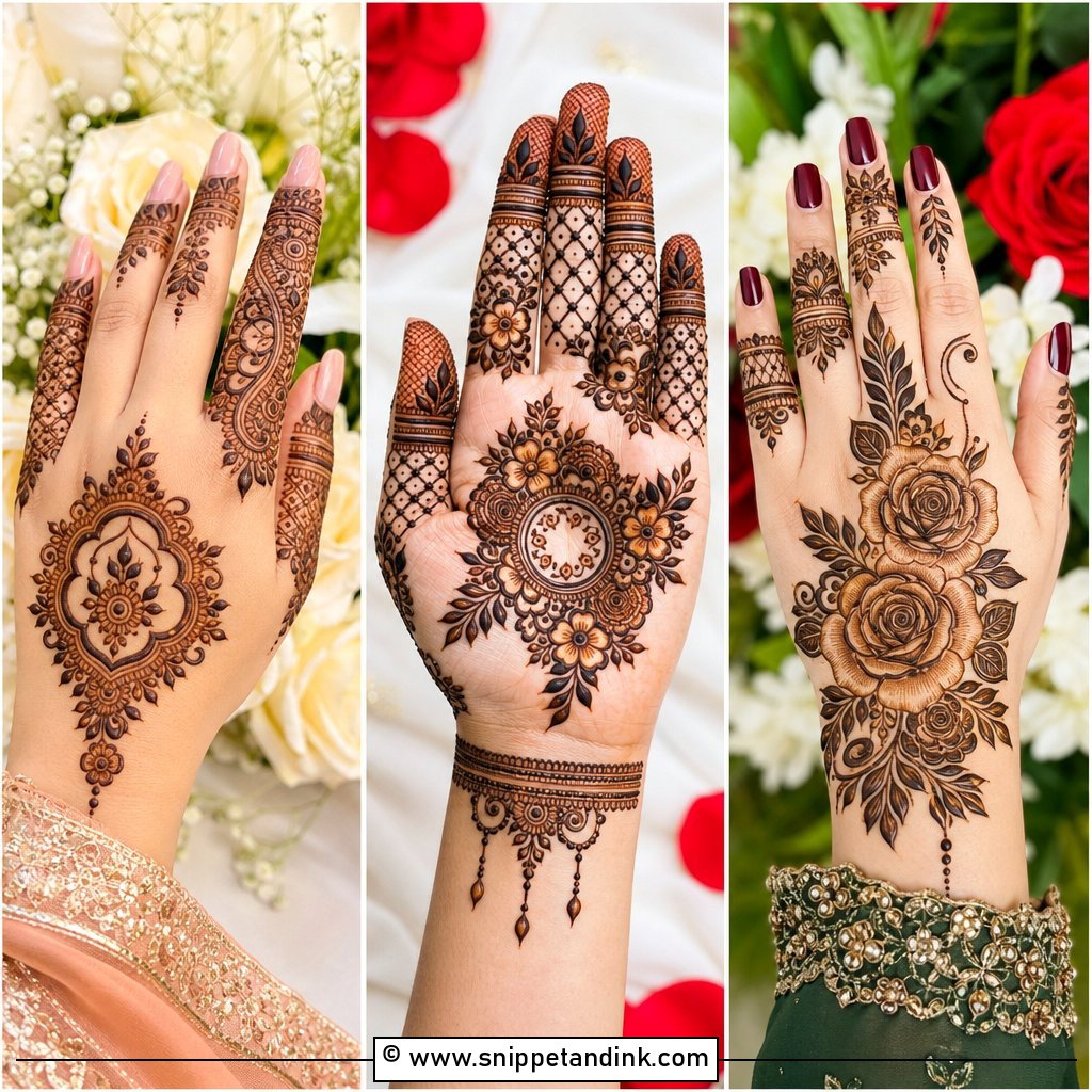 30 Baat Pakki Mehndi Design Ideas for Elegant Hands