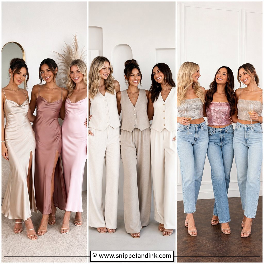 30 Bachelorette Outfit Ideas Group Looks for Every Theme