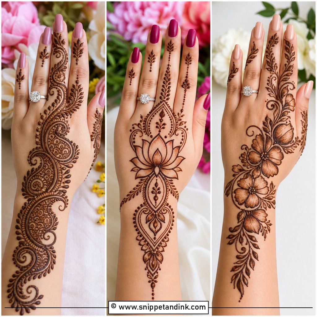 30 Back Engagement Mehndi Designs for a Graceful Look