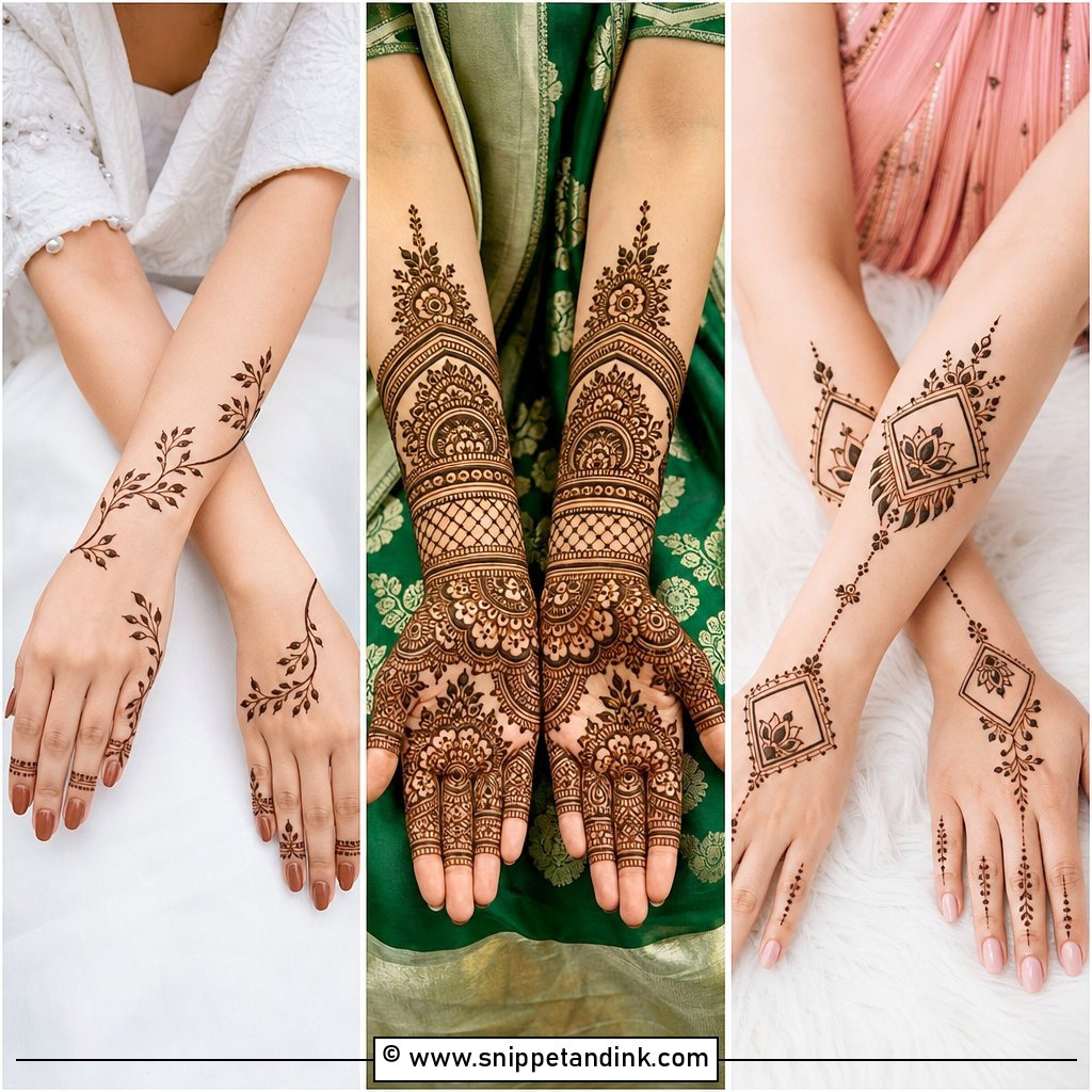 30 Banch Mehndi Design Ideas for Beautiful Bridal Hands
