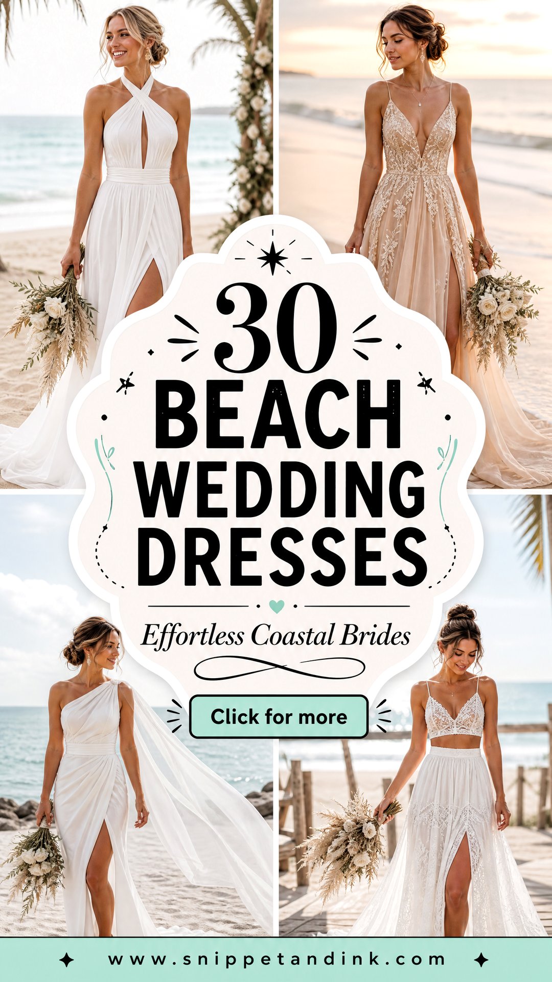30 Beach Wedding Dresses for Effortless Coastal Brides - 30 Beach Wedding Dresses for Effortless Coastal Brides