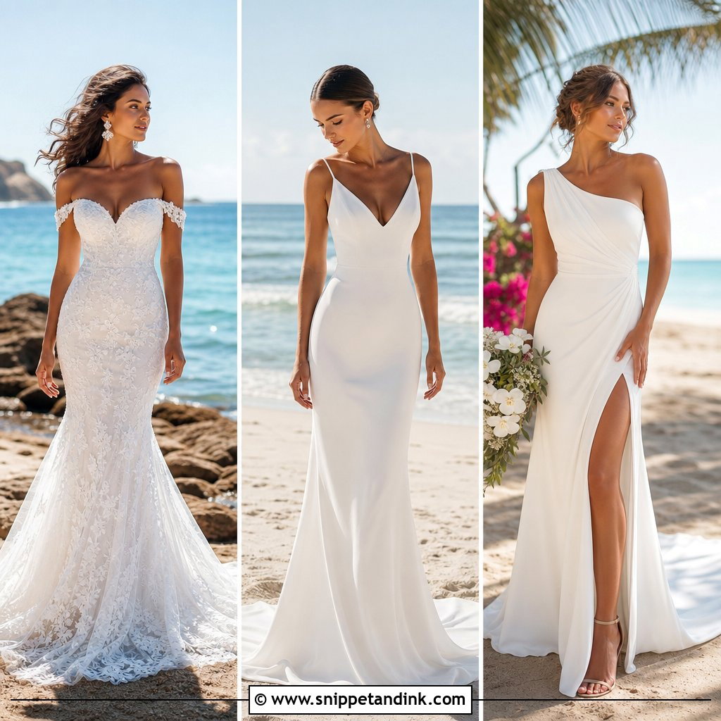 30 Beach Wedding Dresses