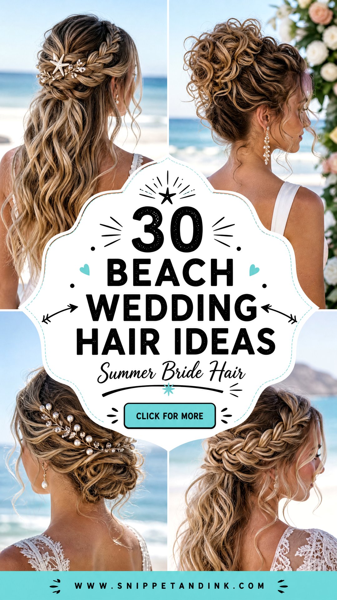 30 Beach Wedding Hair Ideas Brides Will Love This Summer - 30 Beach Wedding Hair Ideas Brides Will Love This Summer