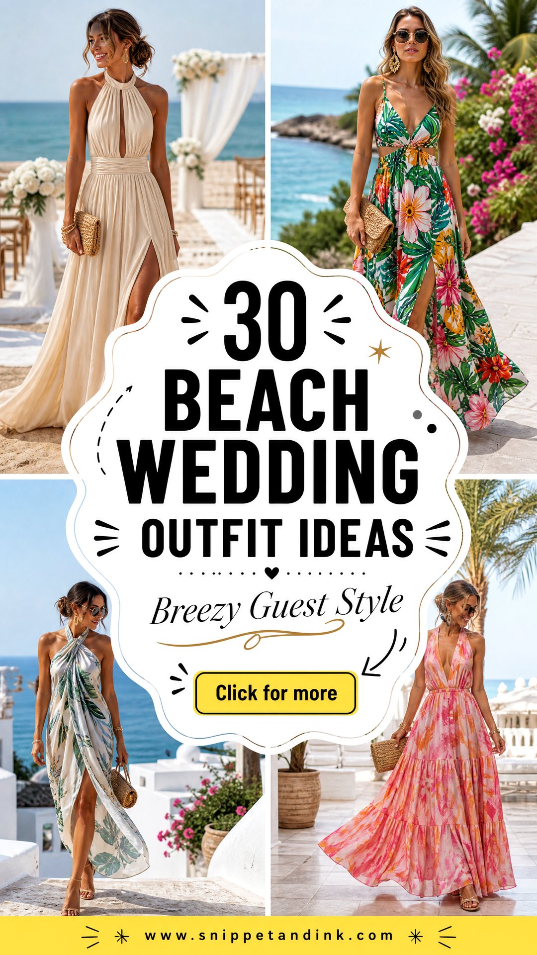 30 Beach Wedding Outfit Ideas for Breezy Guest Style Now - 30 Beach Wedding Outfit Ideas for Breezy Guest Style Now