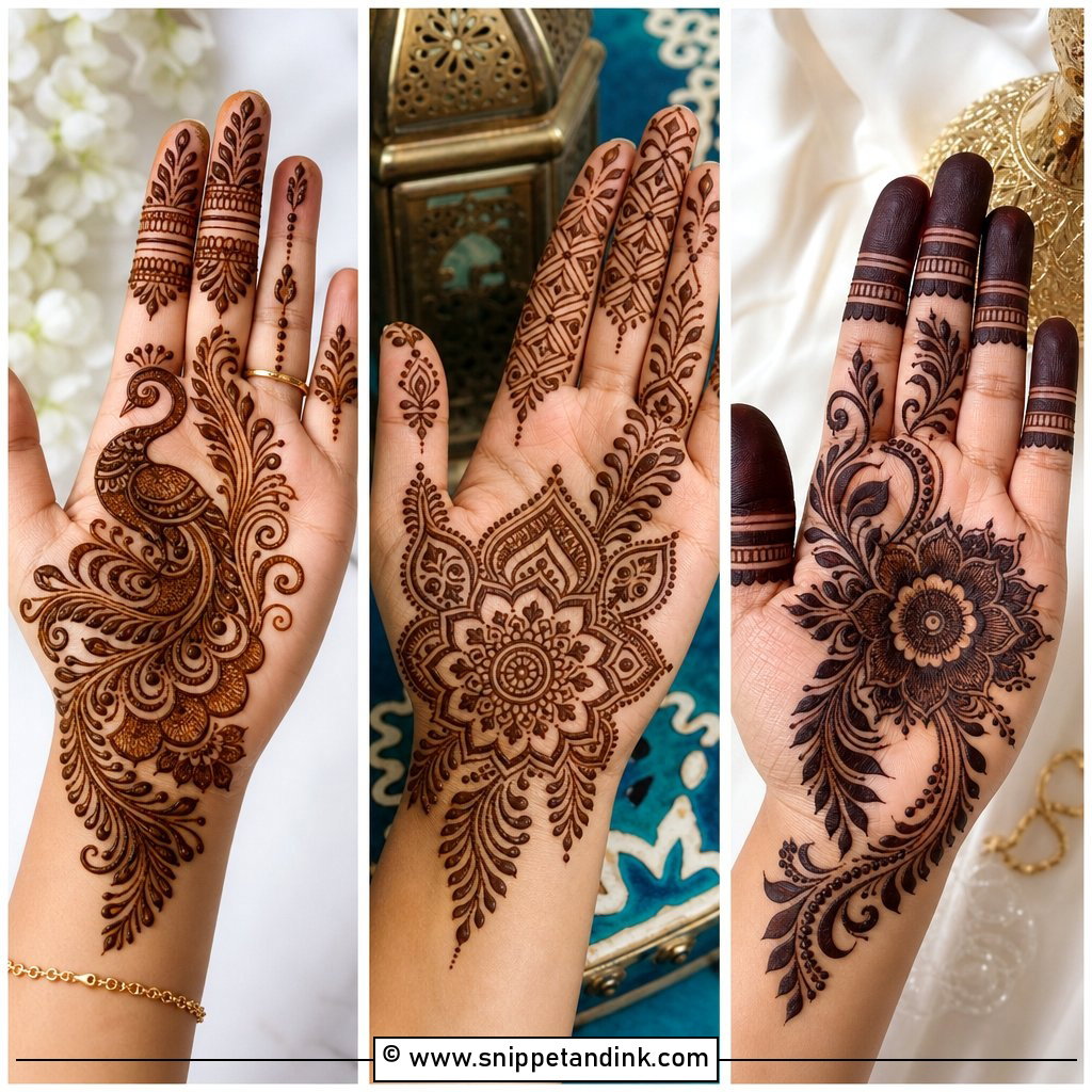 30 Beautiful Palm Mehndi Design Ideas for Festive Looks