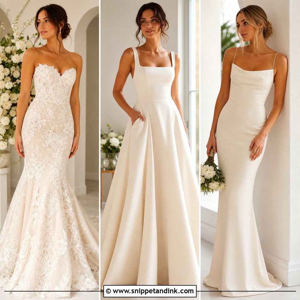 30 Beige Wedding Dress Ideas