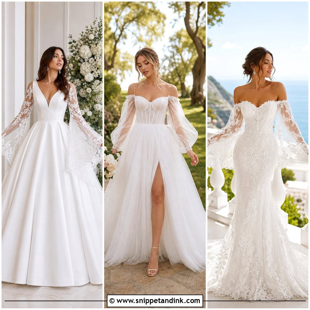 30 Bell Sleeve Wedding Dress Ideas
