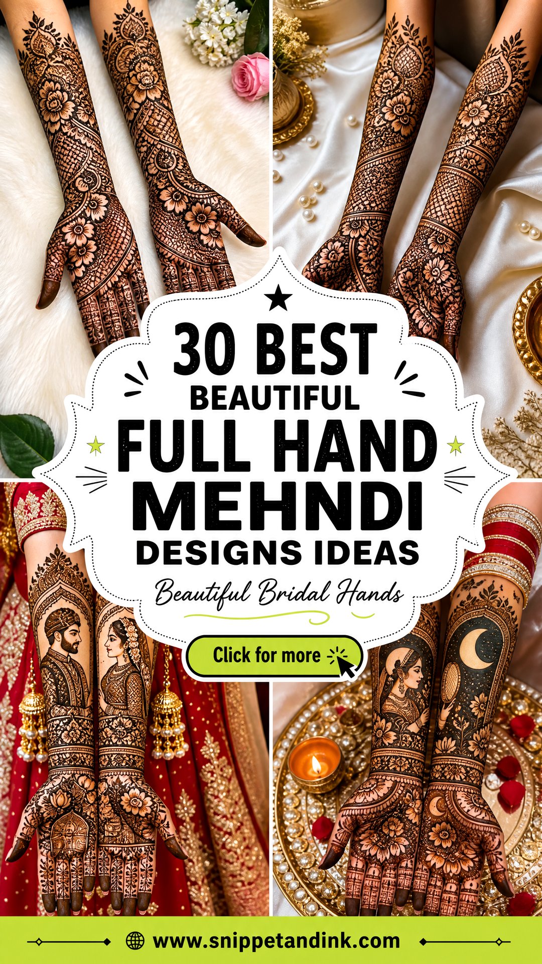 30 Best Beautiful Full Hand Mehndi Designs for Brides - 30 Best Beautiful Full Hand Mehndi Designs for Brides
