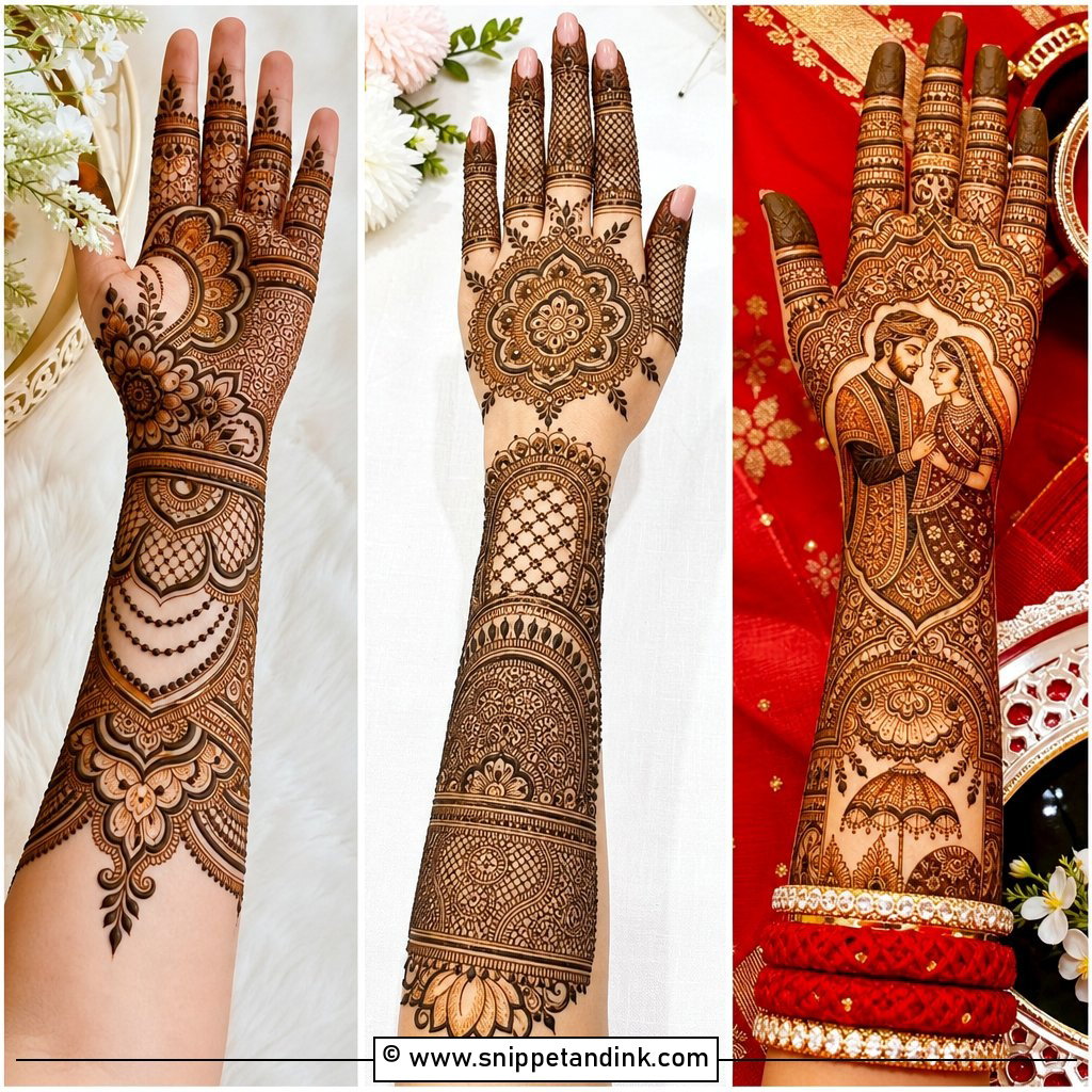 30 Best Beautiful Full Hand Mehndi Designs for Brides