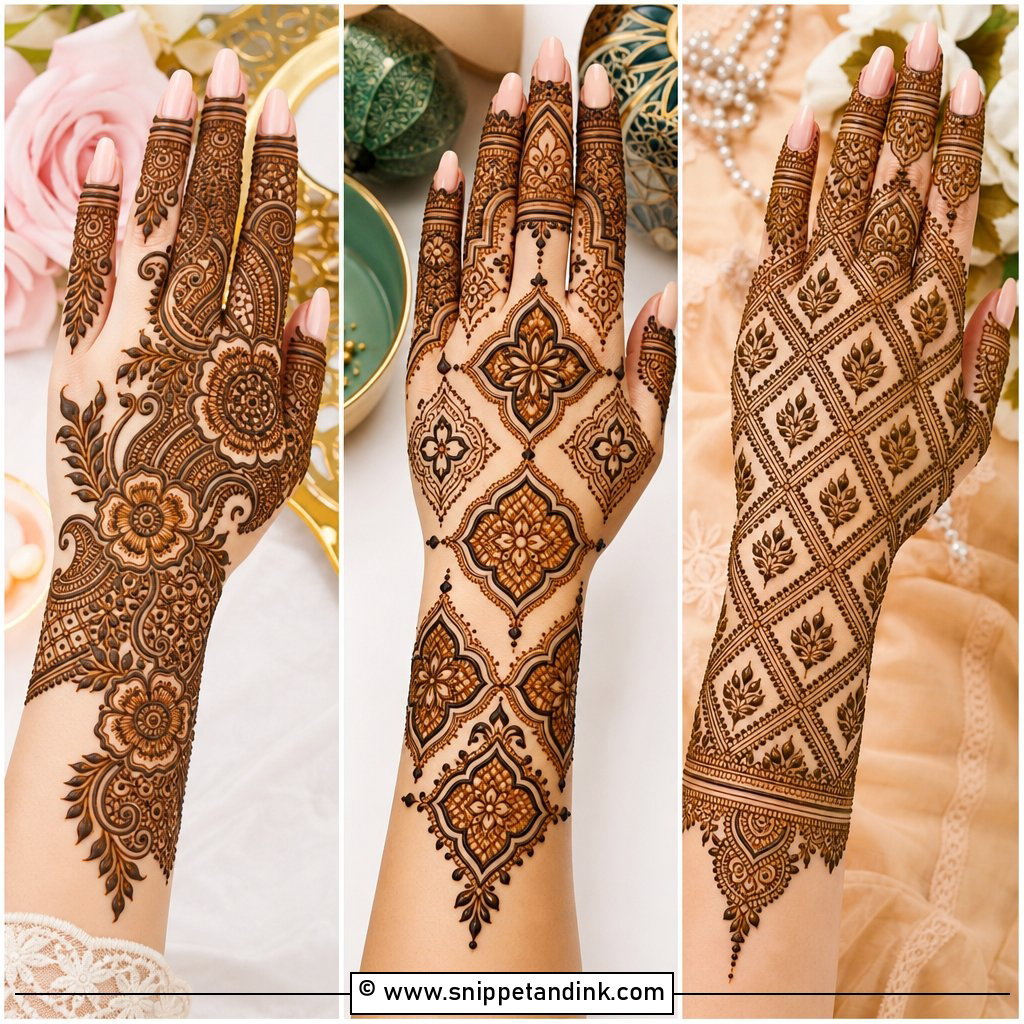30 Bharwa Mehndi Designs for Rich Traditional Bridal Art