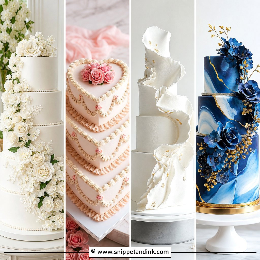 30 Big Cake Ideas for Wedding Receptions With Wow Factor