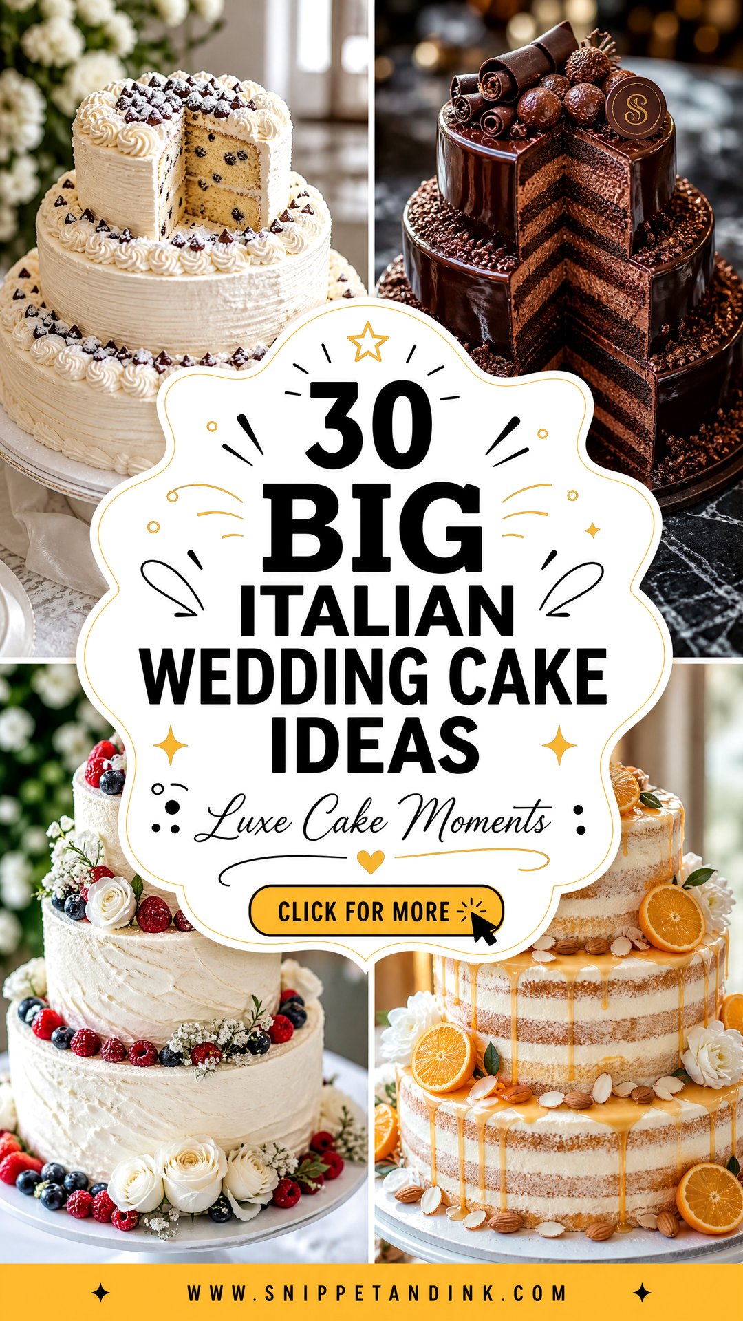 30 Big Italian Wedding Cake Ideas for Luxe Celebrations - 30 Big Italian Wedding Cake Ideas for Luxe Celebrations