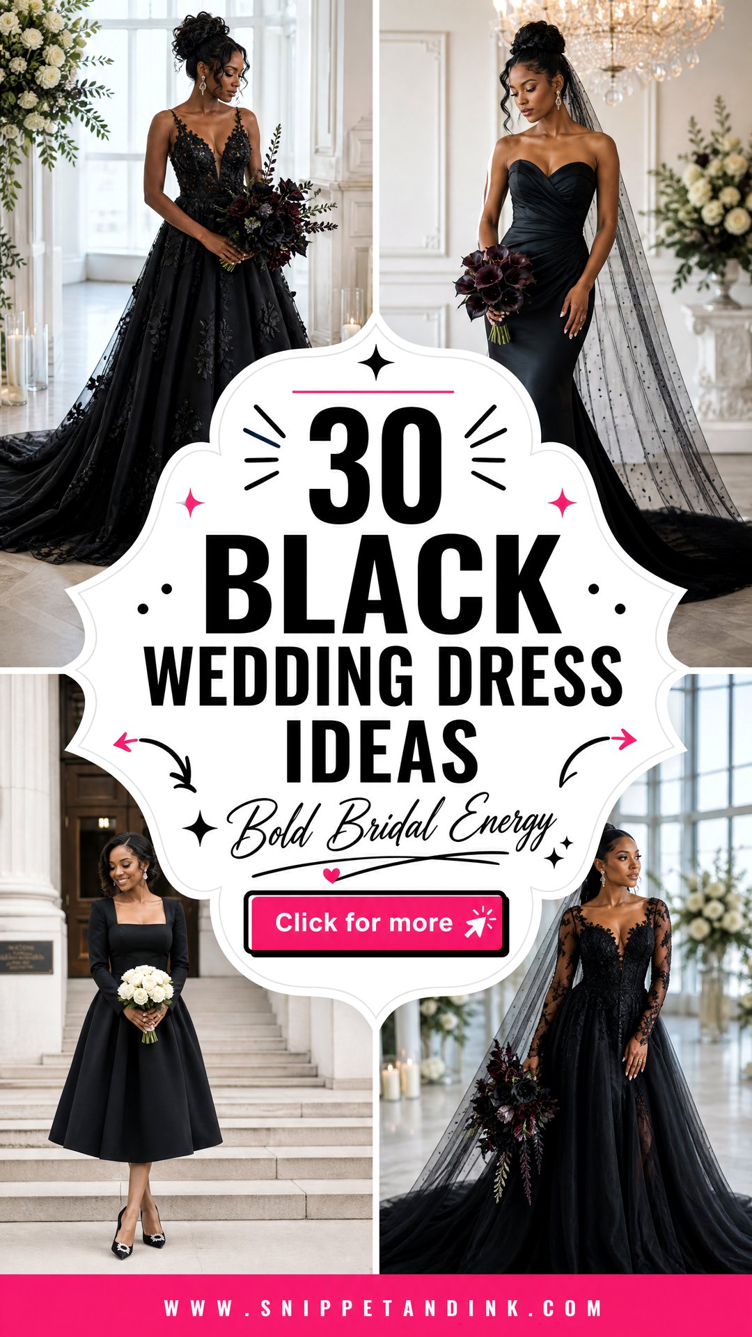30 Black Wedding Dress Ideas for Bold Modern Brides Today - 30 Black Wedding Dress Ideas for Bold Modern Brides Today