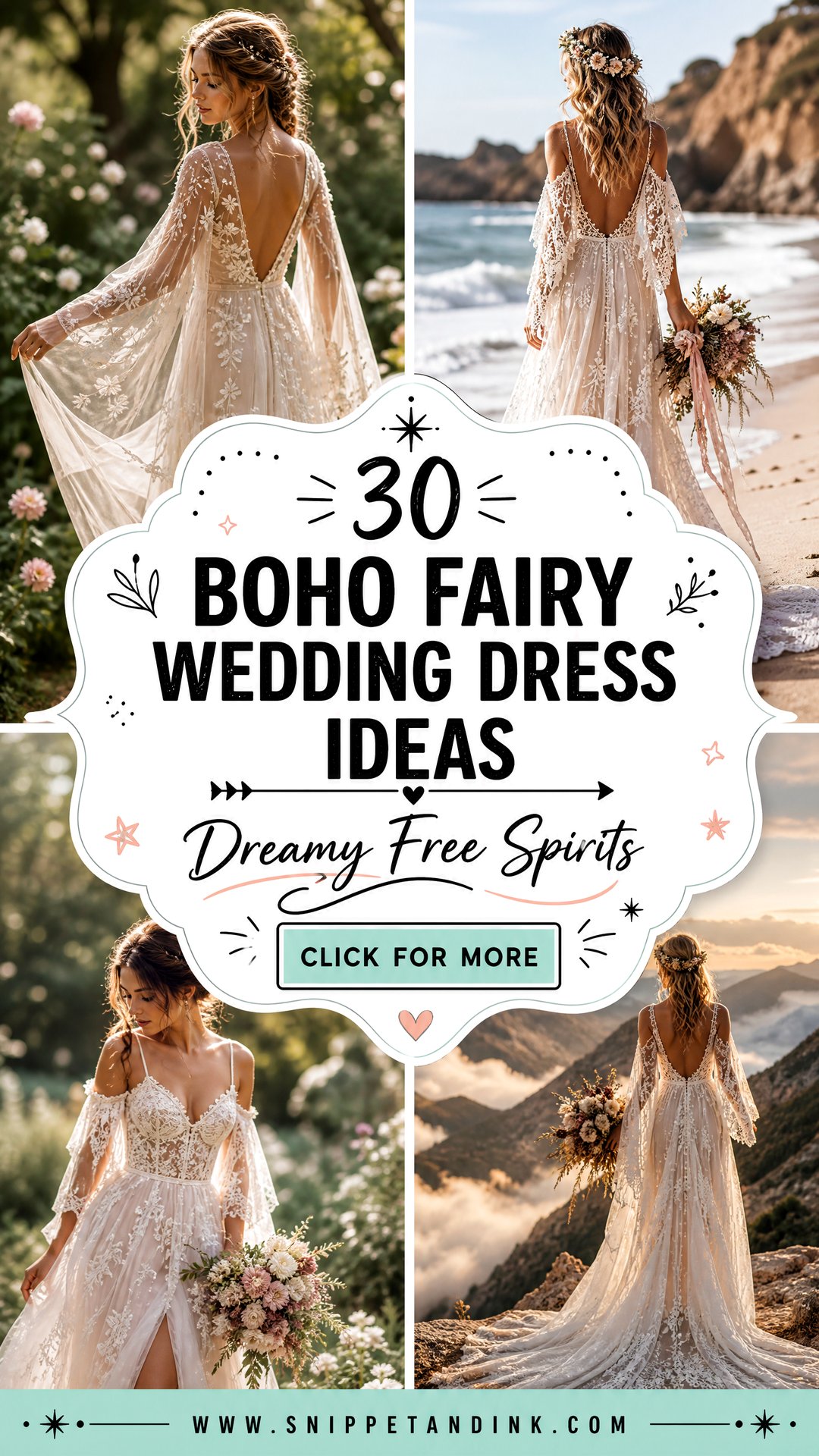 30 Boho Fairy Wedding Dress Ideas for Dreamy Free Spirits - 30 Boho Fairy Wedding Dress Ideas for Dreamy Free Spirits
