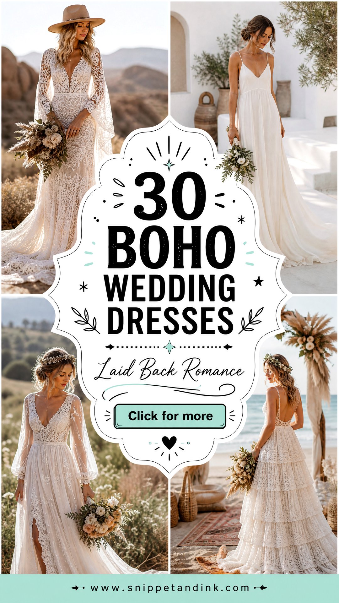 30 Boho Wedding Dresses Romantic Picks for Laid-Back Brides - 30 Boho Wedding Dresses: Romantic Picks for Laid-Back Brides