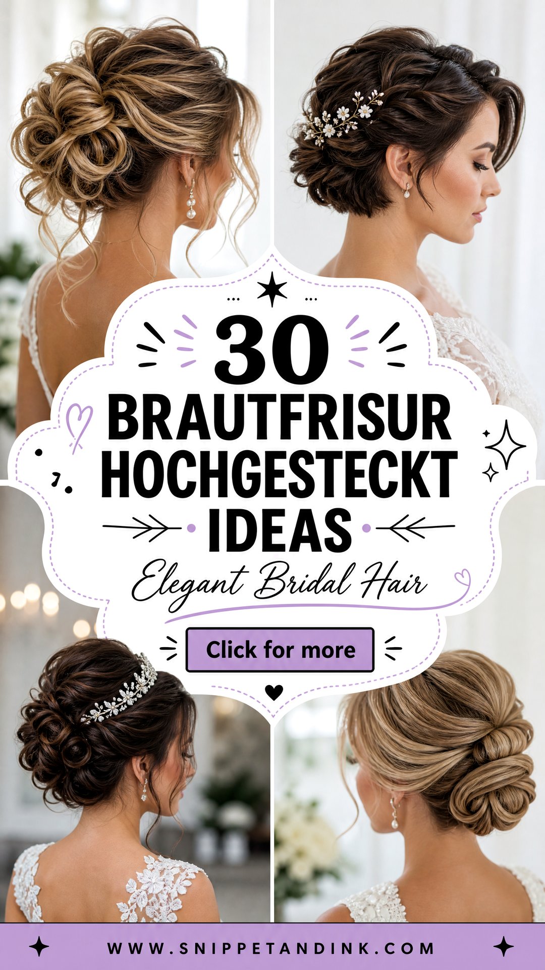 30 Brautfrisur Hochgesteckt Ideas for Elegant Bridal Hair - 30 Brautfrisur Hochgesteckt Ideas for Elegant Bridal Hair