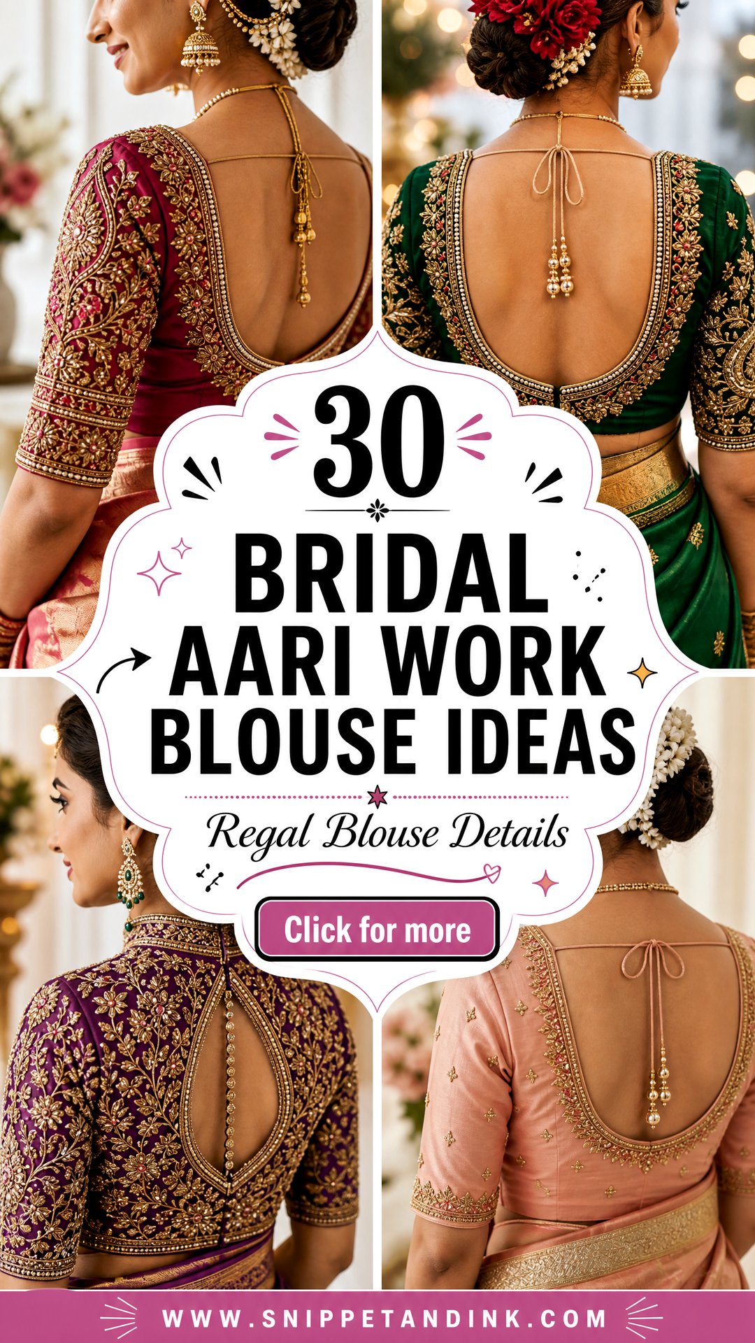 30 Bridal Aari Work Blouse Ideas for Regal Wedding Looks - 30 Bridal Aari Work Blouse Ideas for Regal Wedding Looks