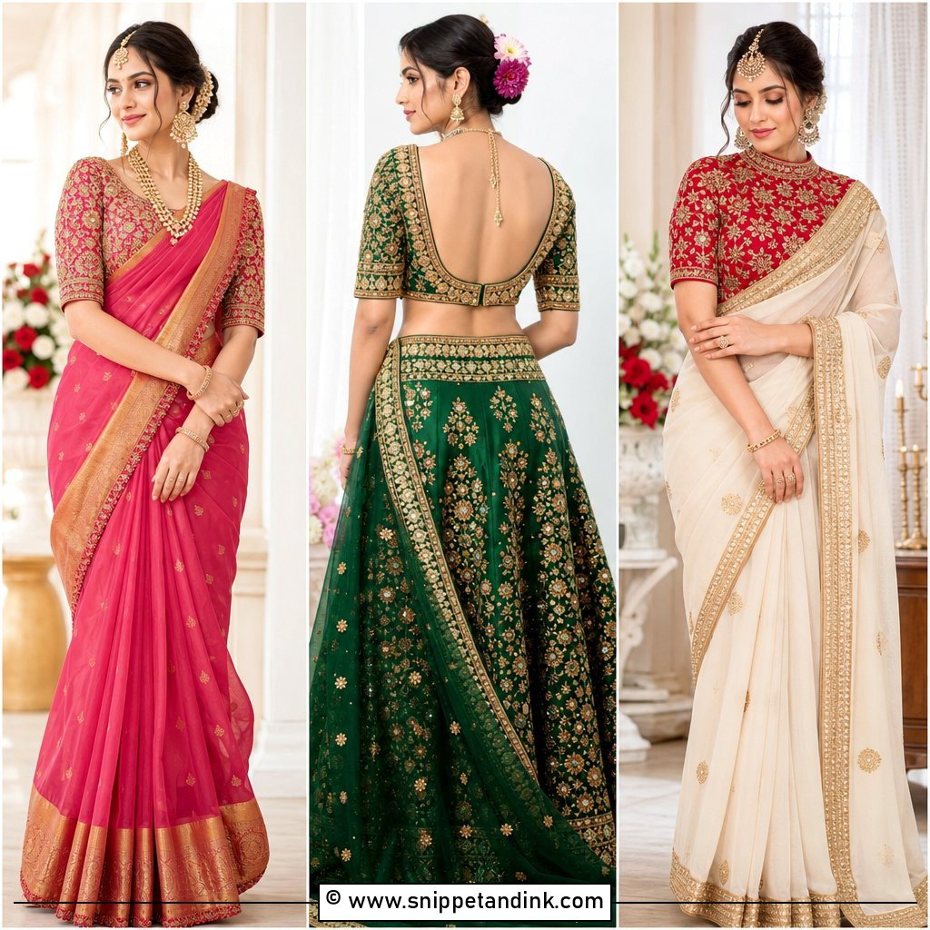 30 Bridal Aari Work Blouse Ideas for Regal Wedding Looks