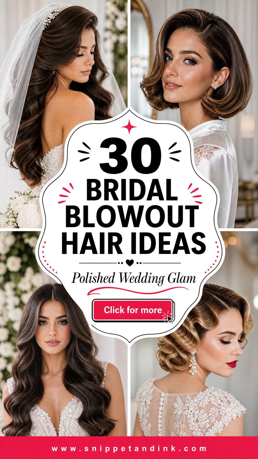 30 Bridal Blowout Hair Ideas for Polished Wedding Glam - 30 Bridal Blowout Hair Ideas for Polished Wedding Glam