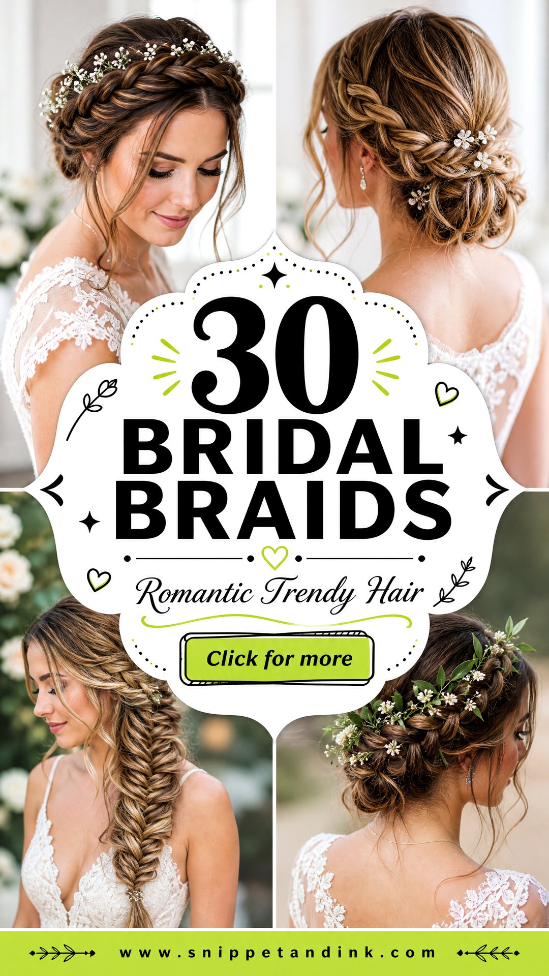 30 Bridal Braids for Romantic Trendy Wedding Hair - 30 Bridal Braids for Romantic, Trendy Wedding Hair