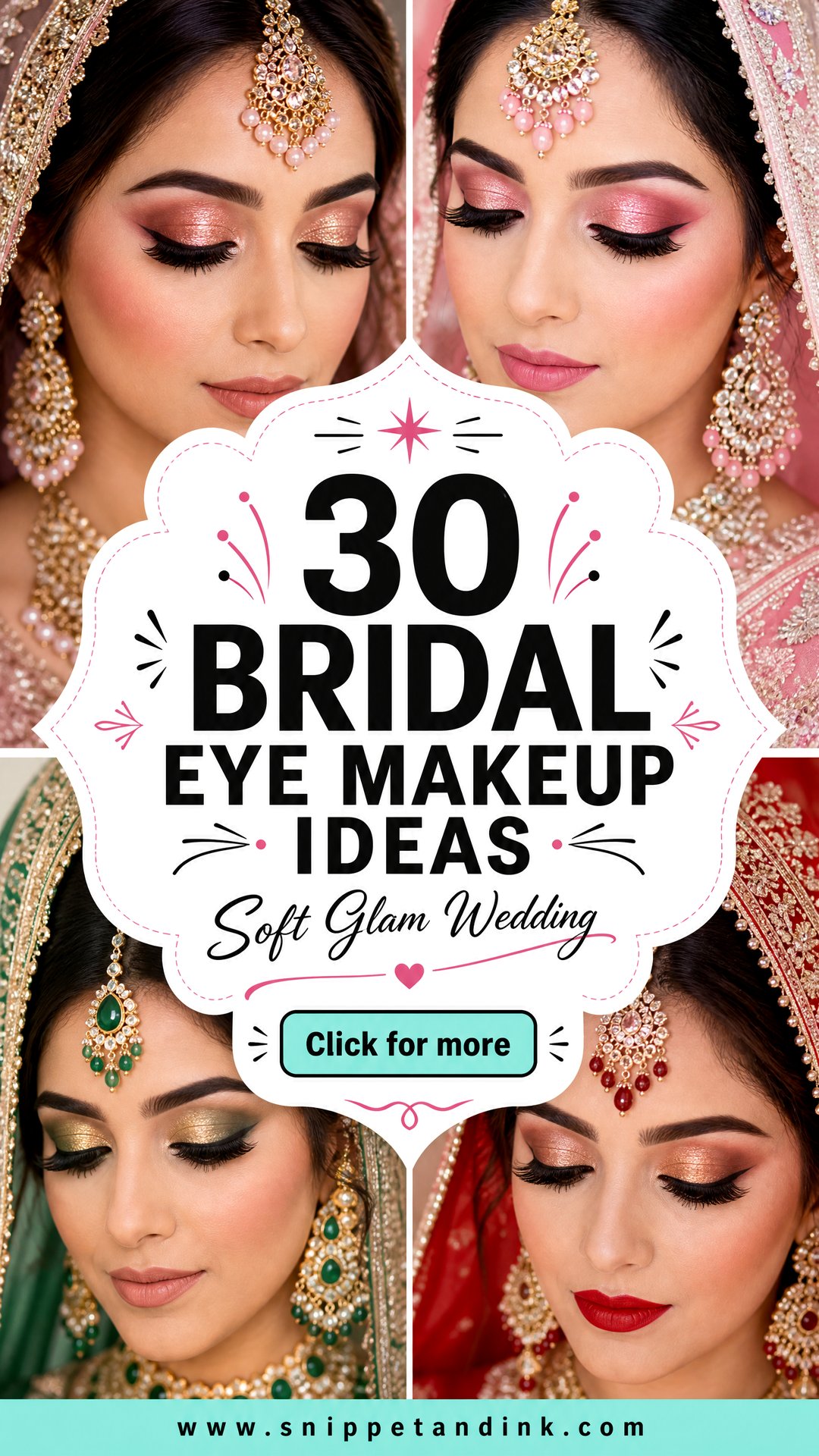 30 Bridal Eye Makeup Ideas for a Soft Glam Wedding Look - 30 Bridal Eye Makeup Ideas for a Soft Glam Wedding Look
