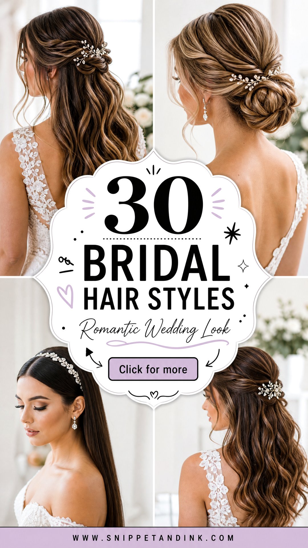 30 Bridal Hair Styles for a Romantic Wedding Day Look - 30 Bridal Hair Styles for a Romantic Wedding Day Look
