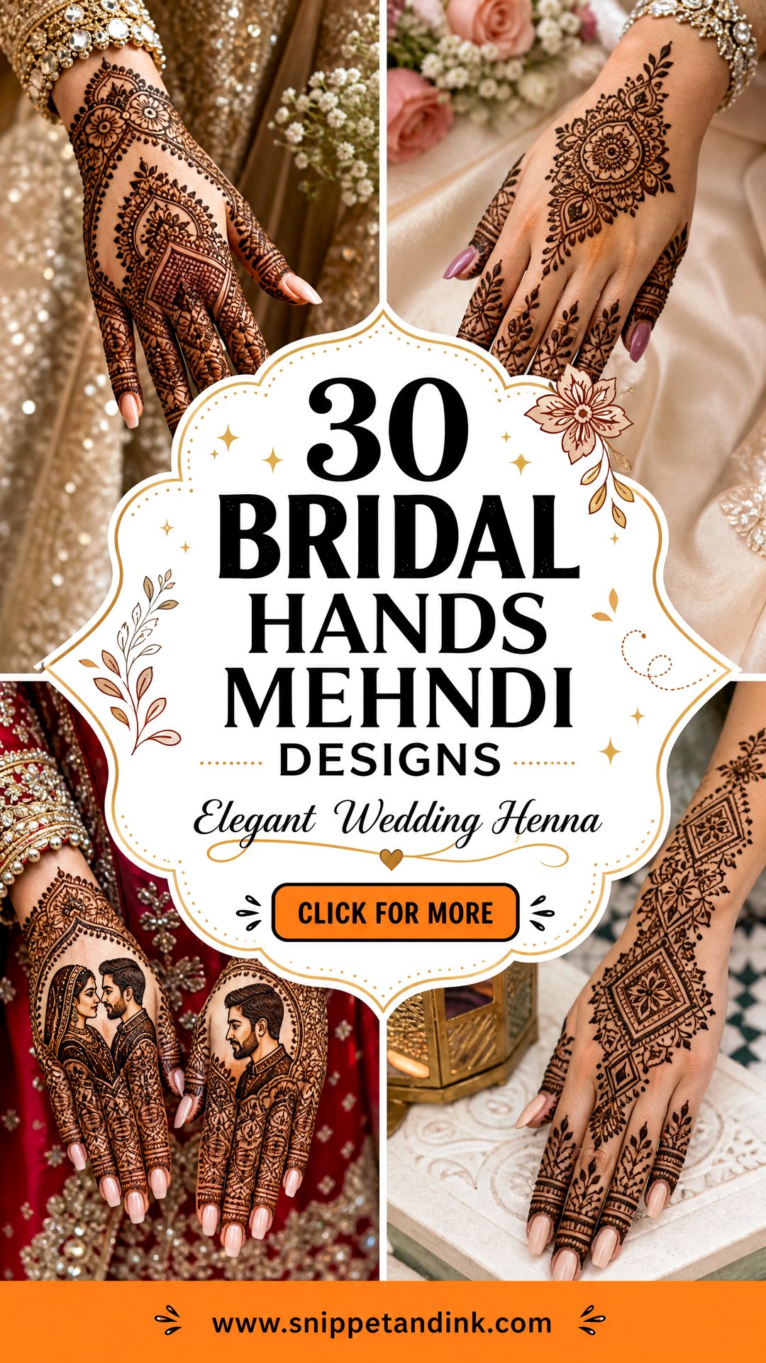 30 Bridal Hands Mehndi Designs for Elegant Wedding Henna - 30 Bridal Hands Mehndi Designs for Elegant Wedding Henna