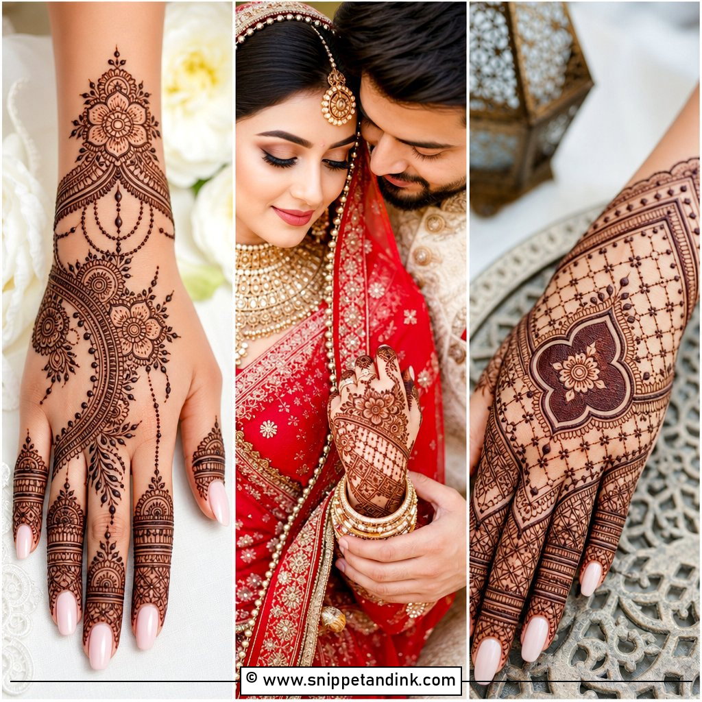 30 Bridal Hands Mehndi Designs for Elegant Wedding Henna