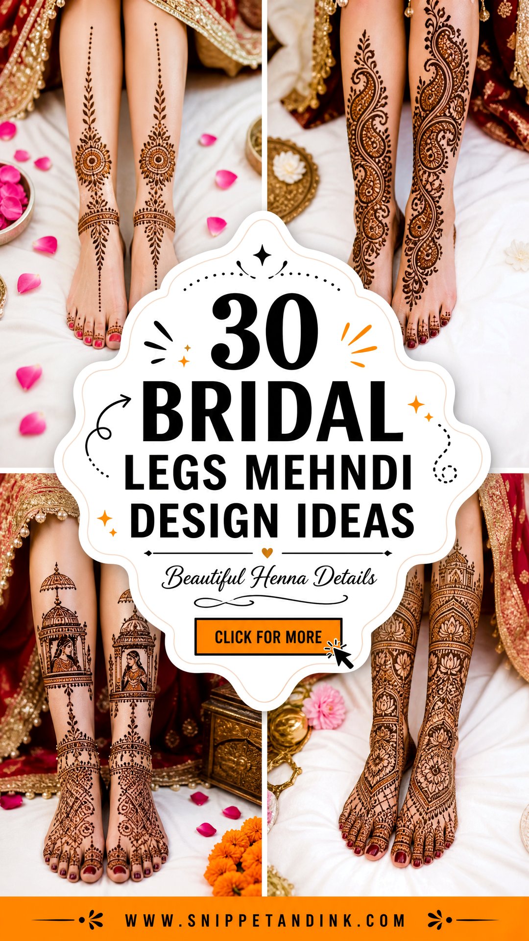 30 Bridal Legs Mehndi Design Ideas for Beautiful Henna - 30 Bridal Legs Mehndi Design Ideas for Beautiful Henna