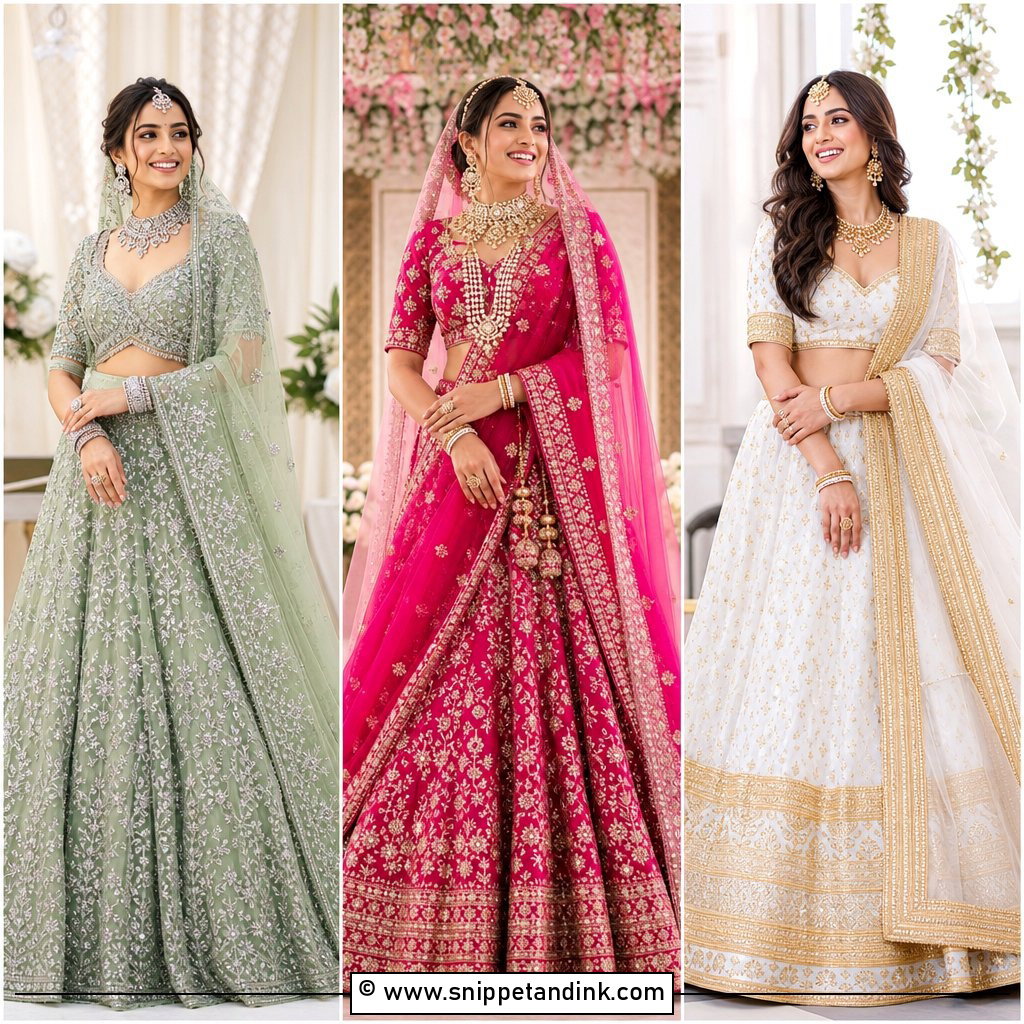 30 Bridal Lengha Ideas for a Regal Wedding Look