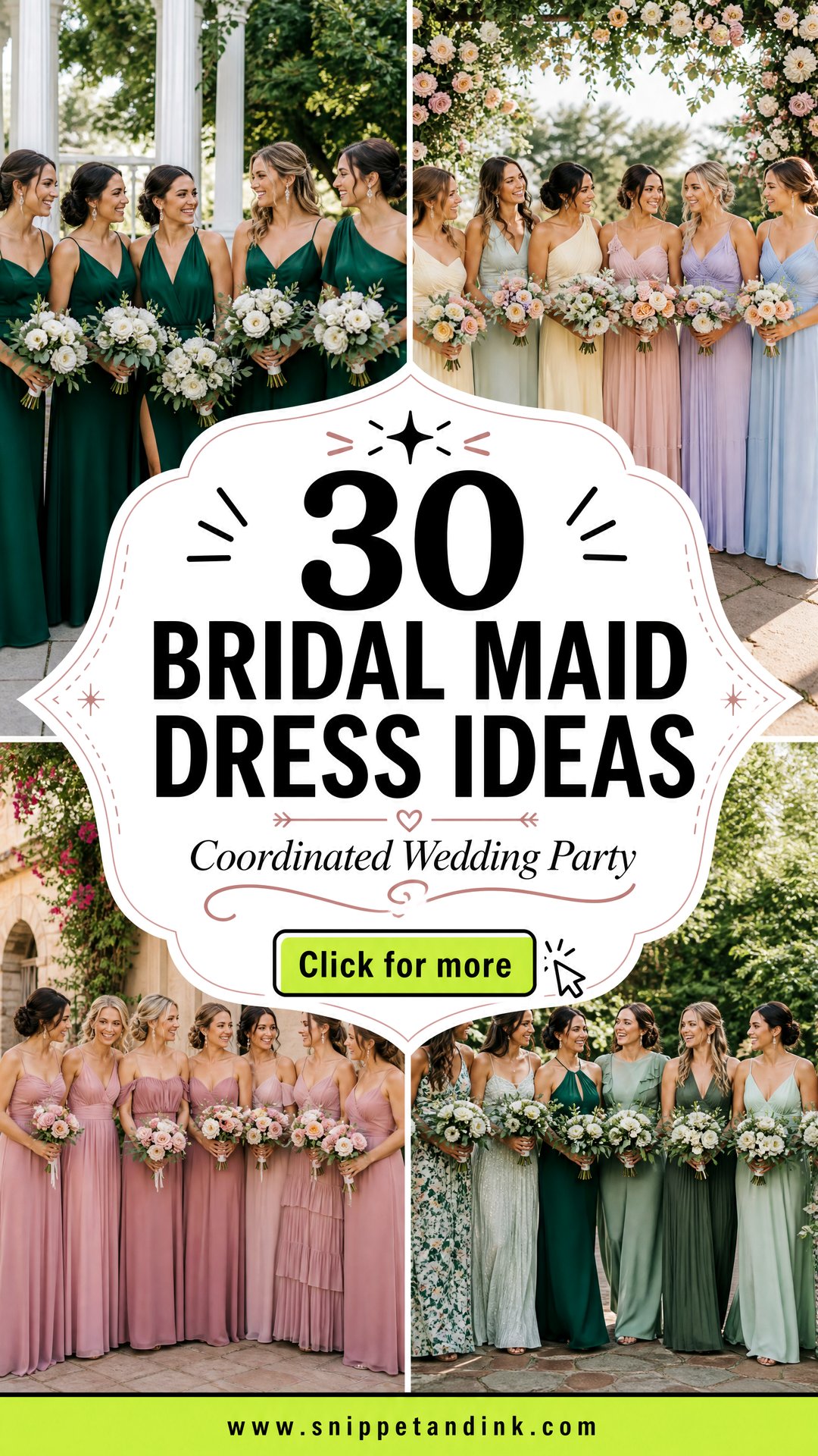 30 Bridal Maid Dress Ideas for a Coordinated Wedding Party - 30 Bridal Maid Dress Ideas for a Coordinated Wedding Party